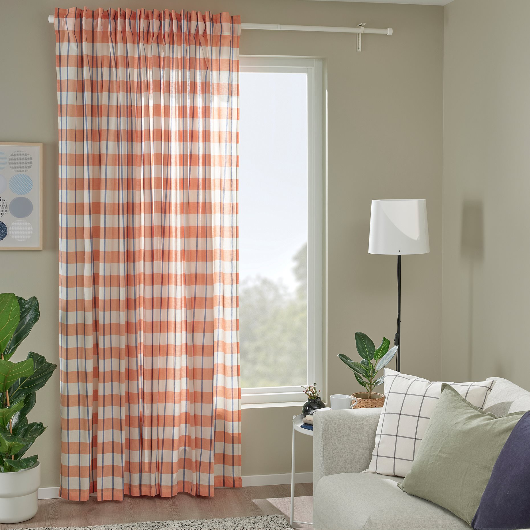 GLANSHAGTORN, curtain 1 piece, 300x300 cm, 305.558.09