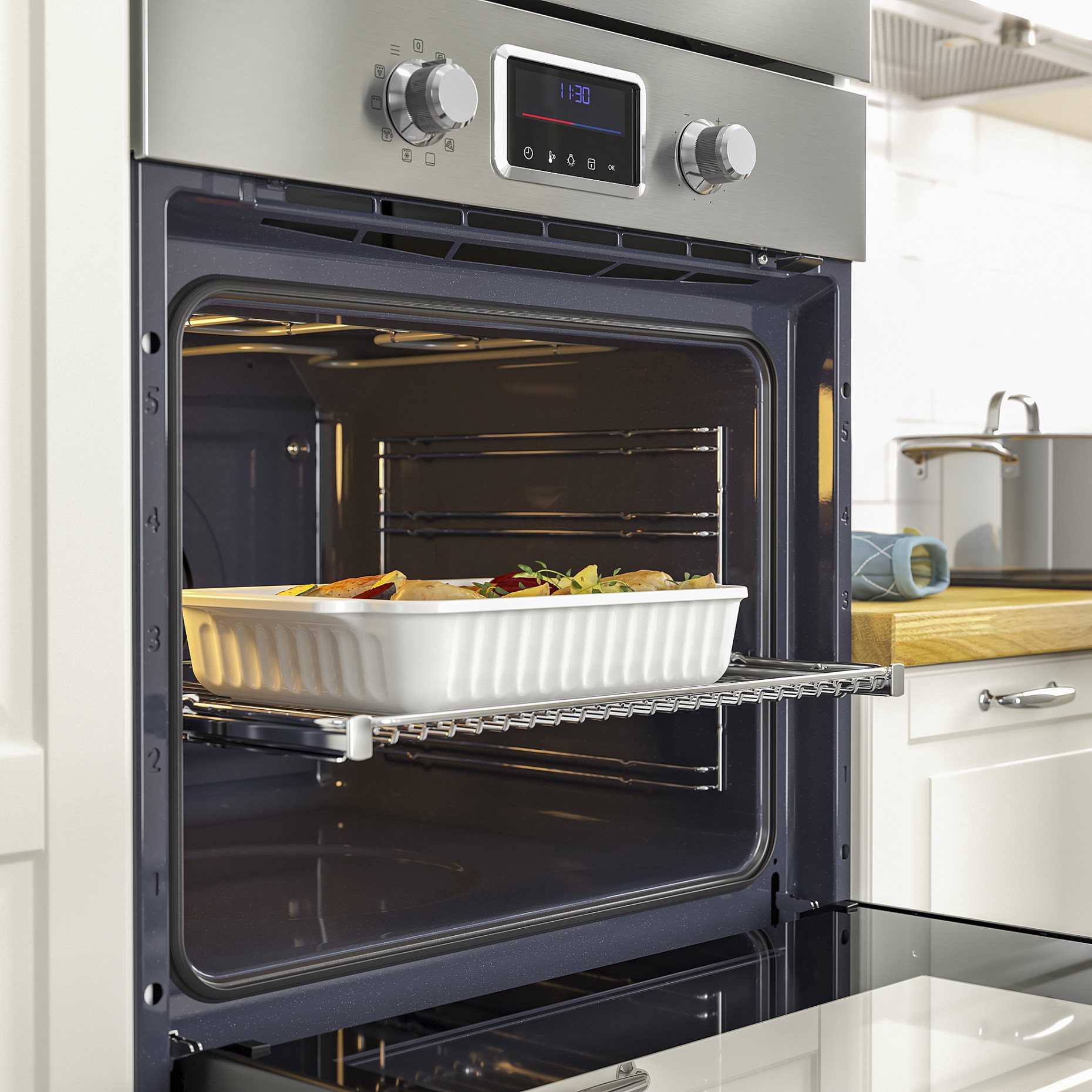 FORNEBY, φούρνος με αερόθερμο και άμεσο ατμό/IKEA 500, 305.577.90