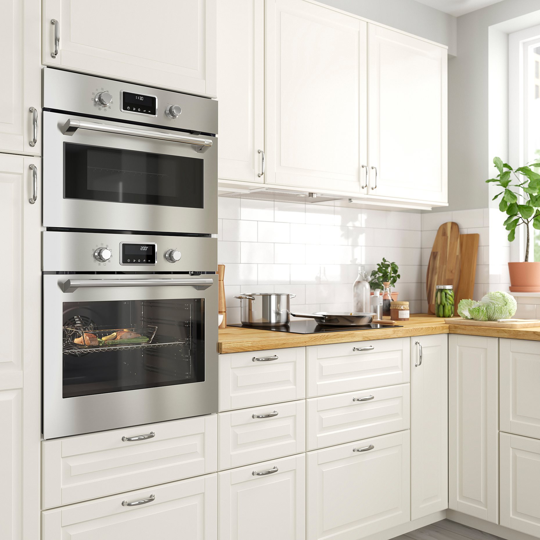 FORNEBY, φούρνος με αερόθερμο και άμεσο ατμό/IKEA 500, 305.577.90