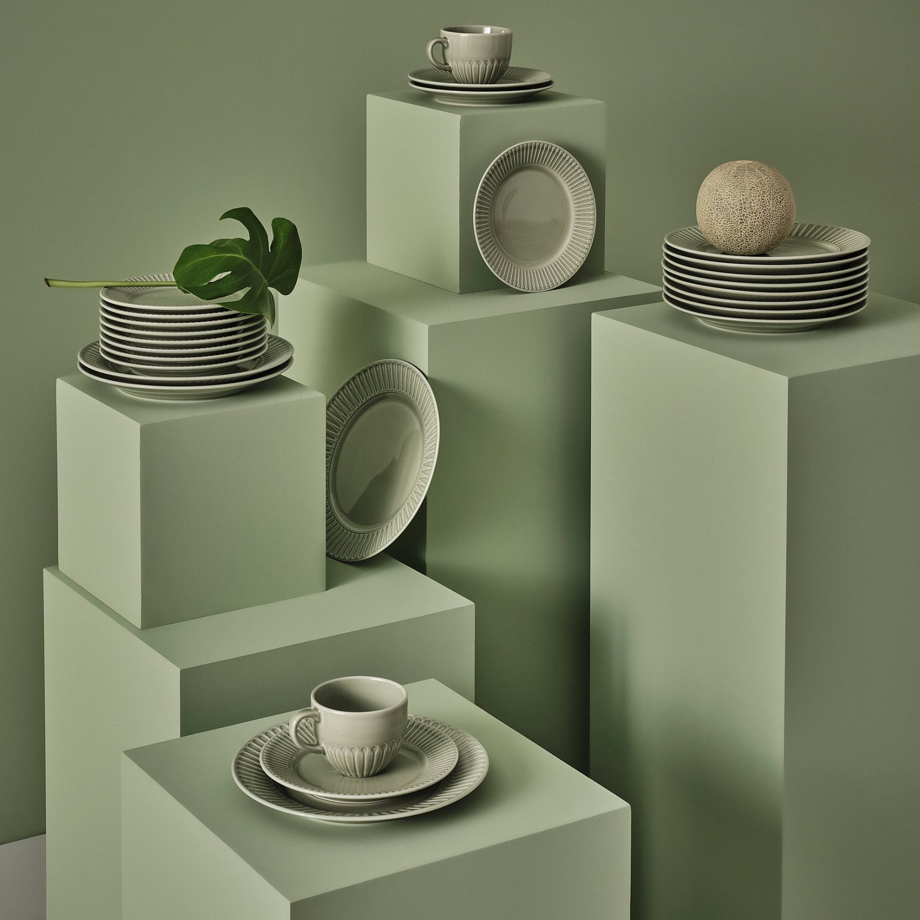 STRIMMIG, side plate stoneware/4 piece, 21 cm, 305.676.71