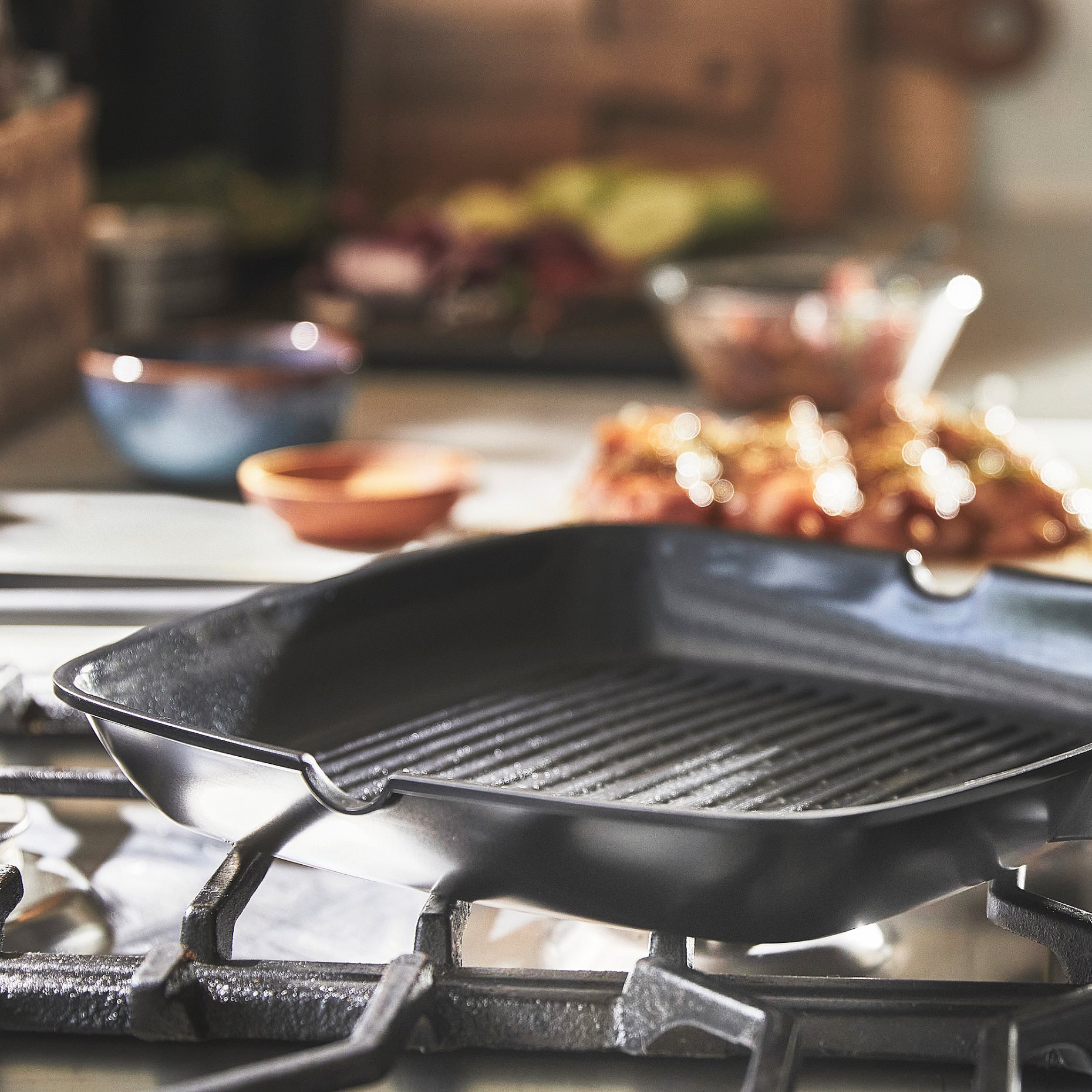 HEMLAGAD, grill pan non-stick coating, 28x28 cm, 305.809.03