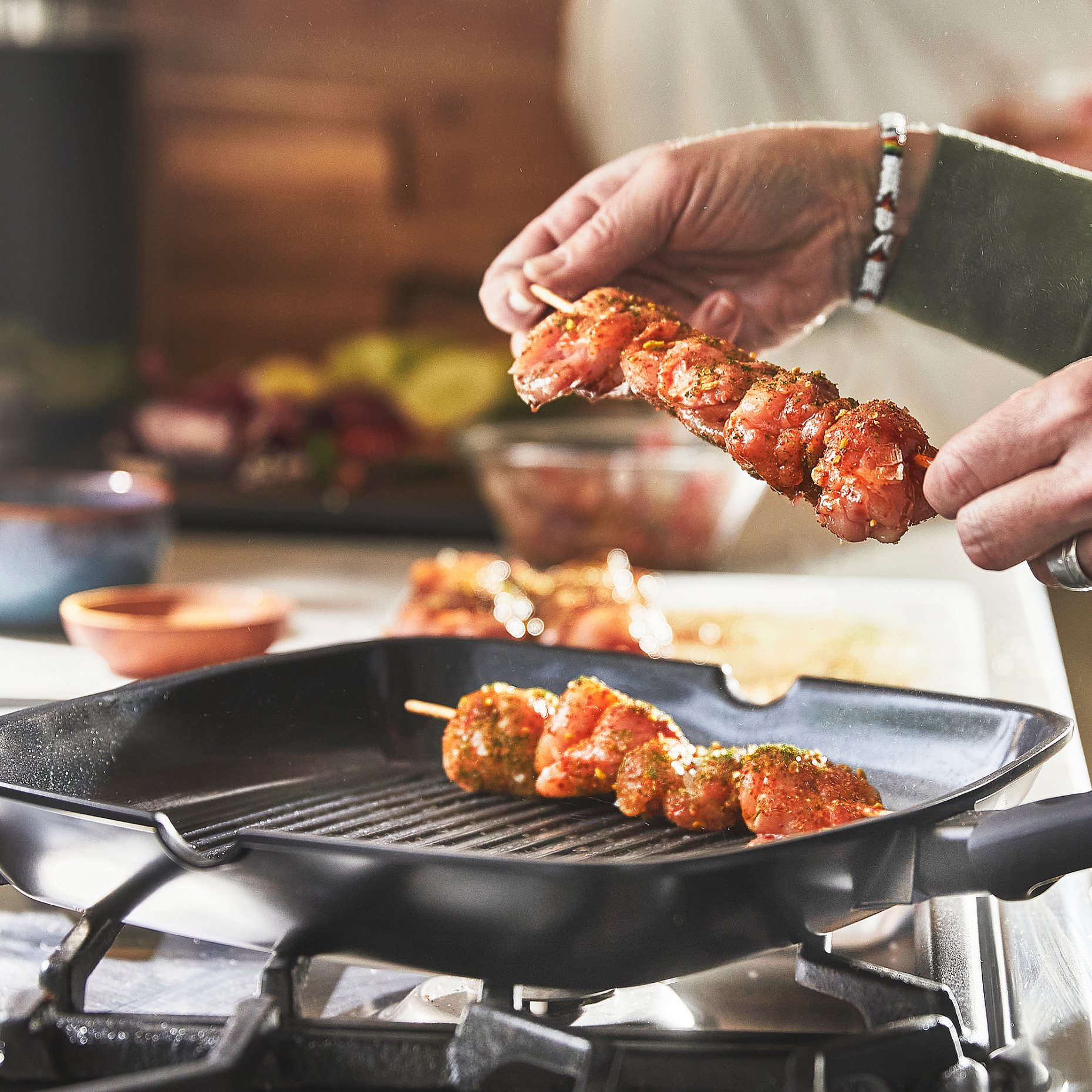HEMLAGAD, grill pan non-stick coating, 28x28 cm, 305.809.03