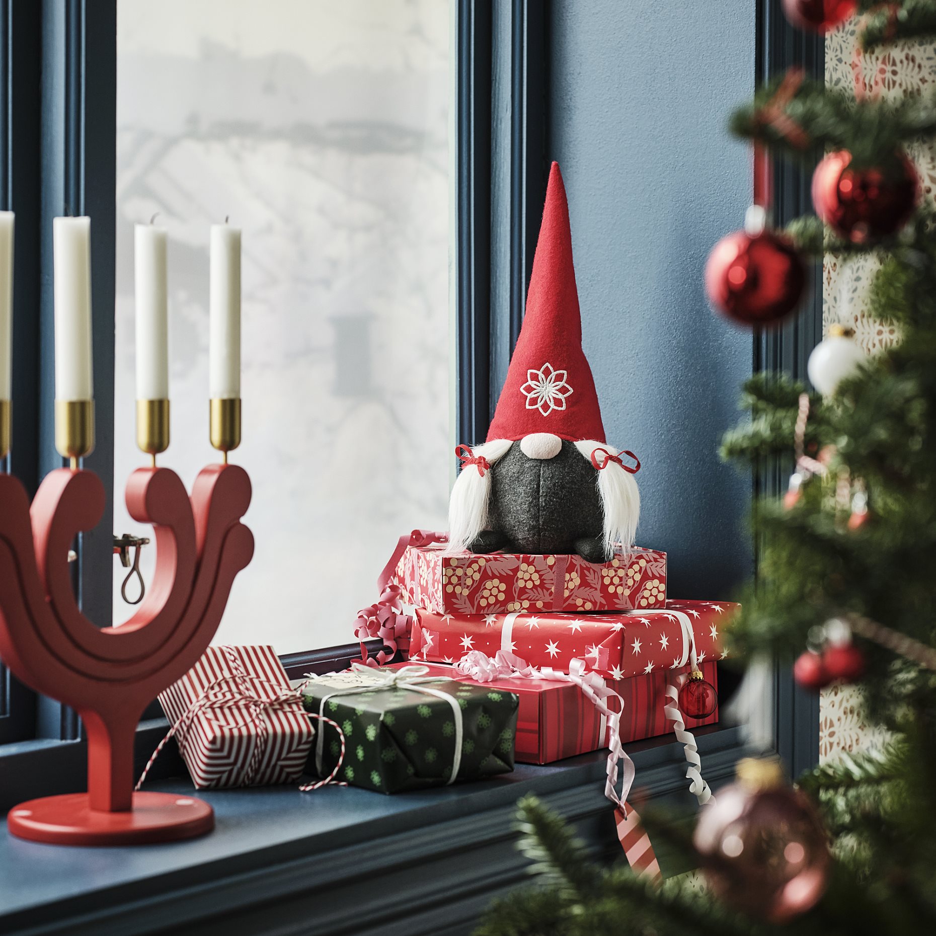 VINTERFINT, decoration Santa Claus, 35 cm, 305.815.92