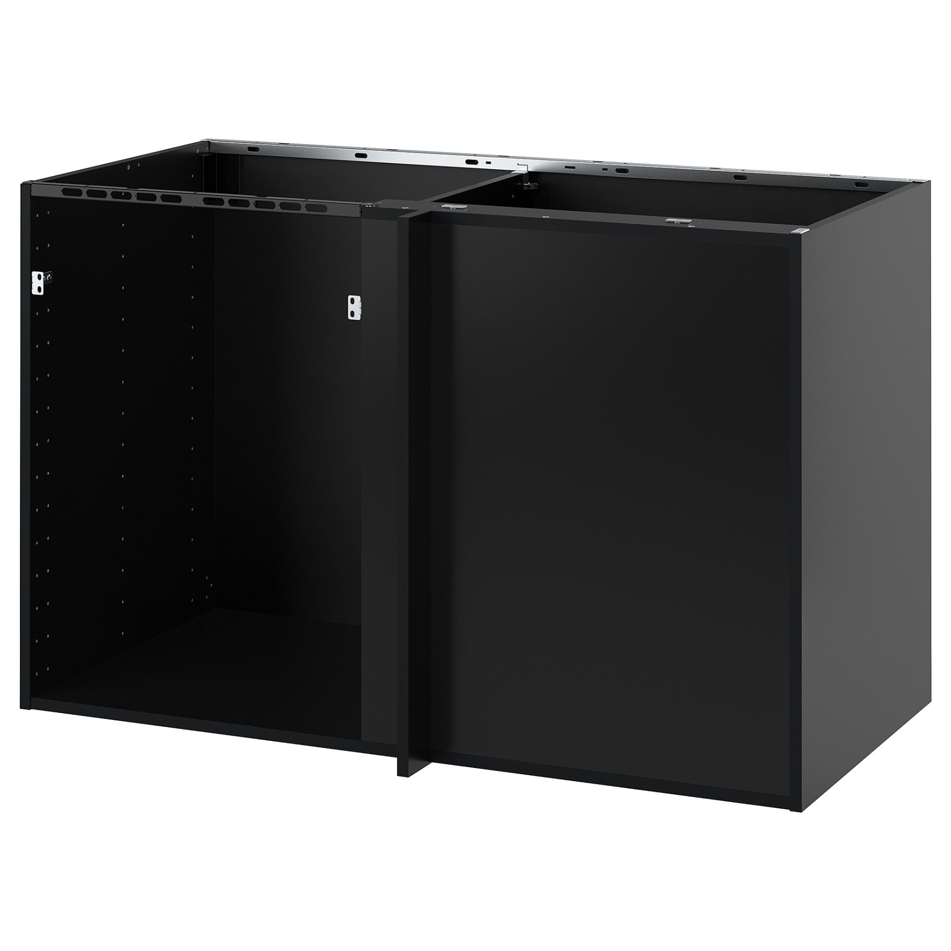 METOD, corner base cabinet frame, 128x60x80 cm, 305.916.85