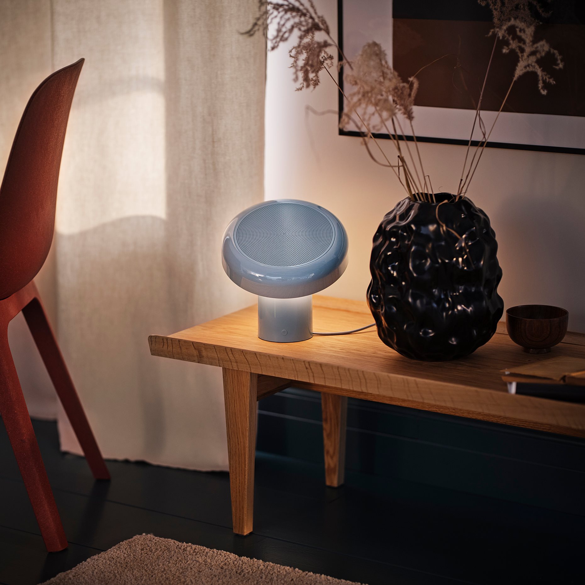 BLOMPRAKT, bluetooth speaker lamp, 305.981.49