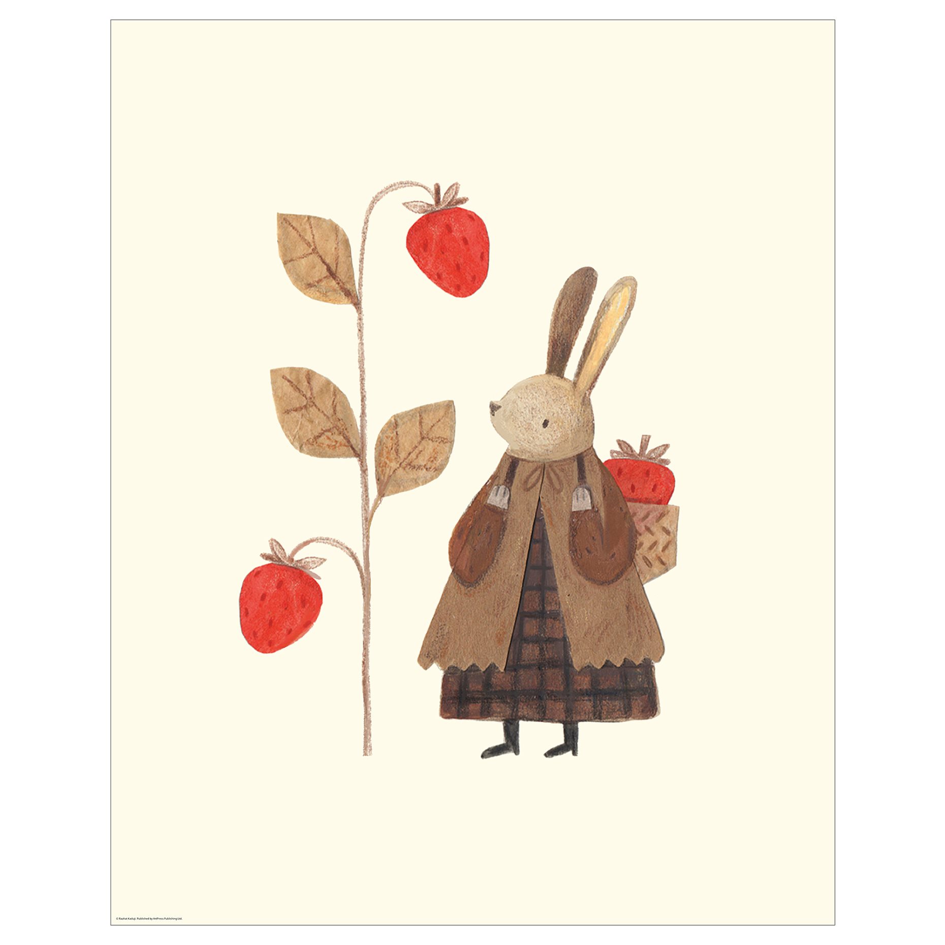 BILD, poster/strawberry rabbit, 40x50 cm, 306.019.86