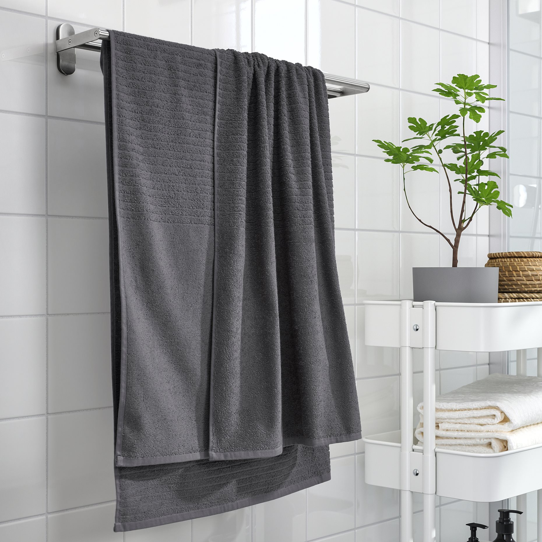 VÅGSJÖN, bath towel, 100x150 cm, 306.091.43