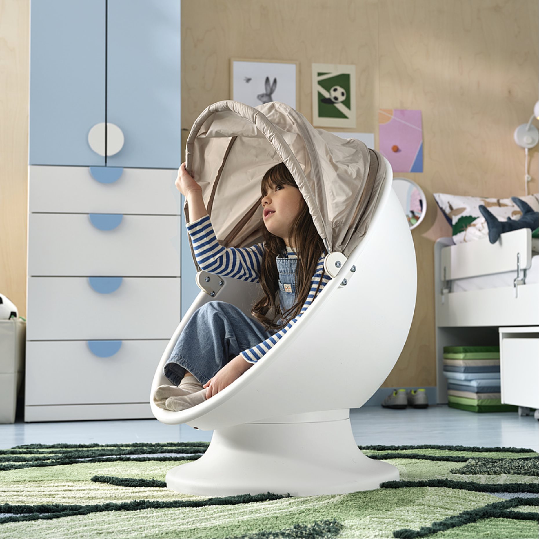 IKEAPSLÖMSK, childrens swivel armchair, 306.092.37