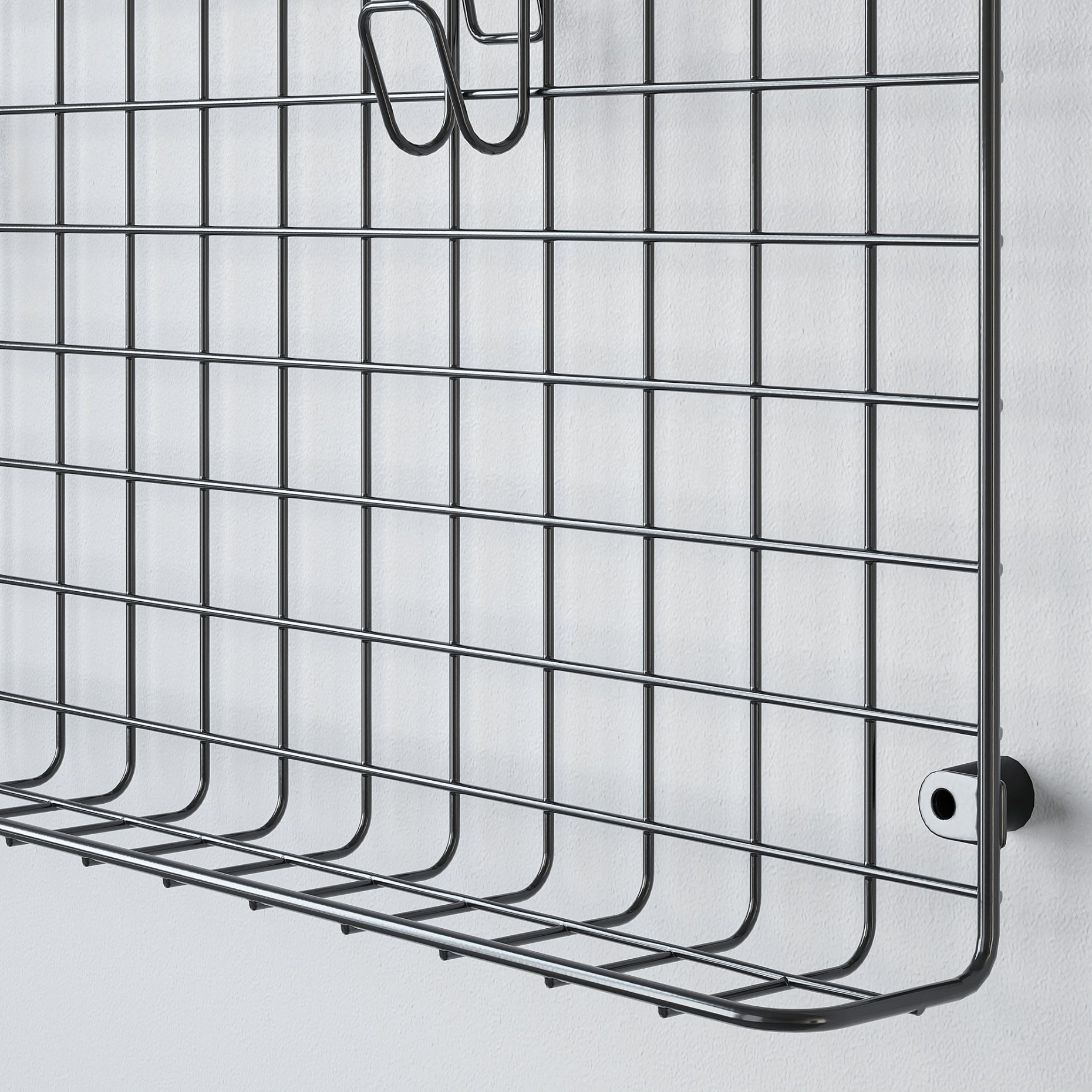 GREJIG, wall grid with rail, 58x59 cm, 306.107.64