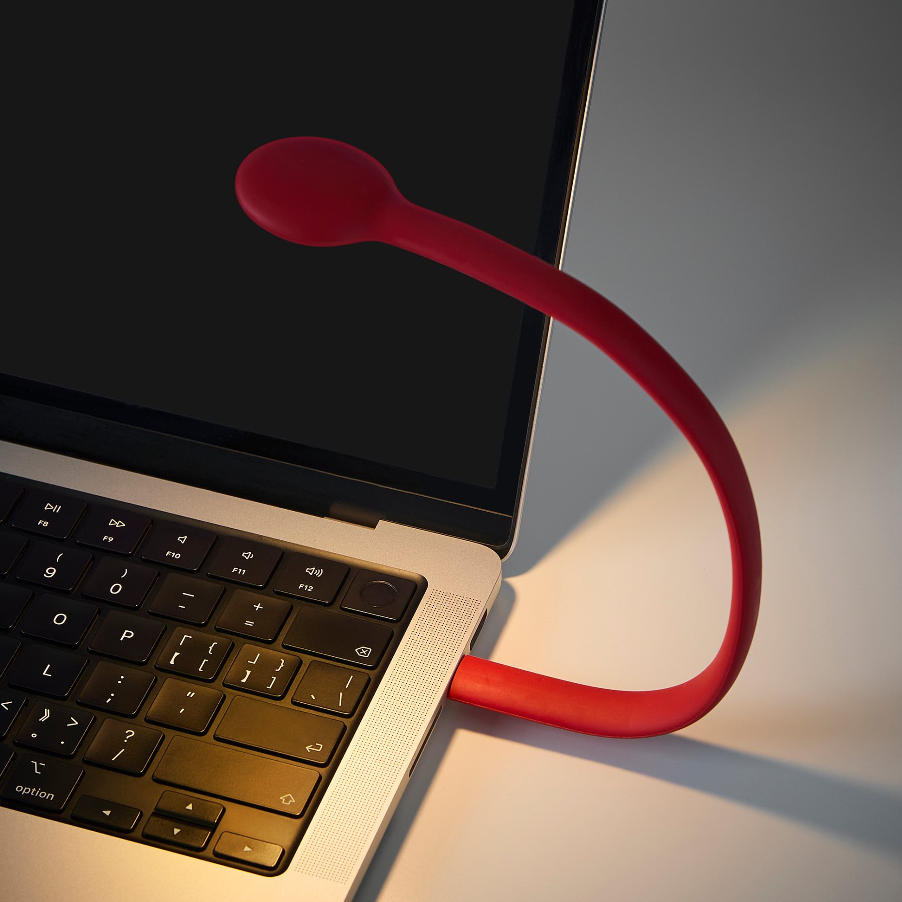 HÖSTULOTA, φωτιστικό με ενσωματωμένο φωτισμό LED και USB, 30 cm, 306.128.24