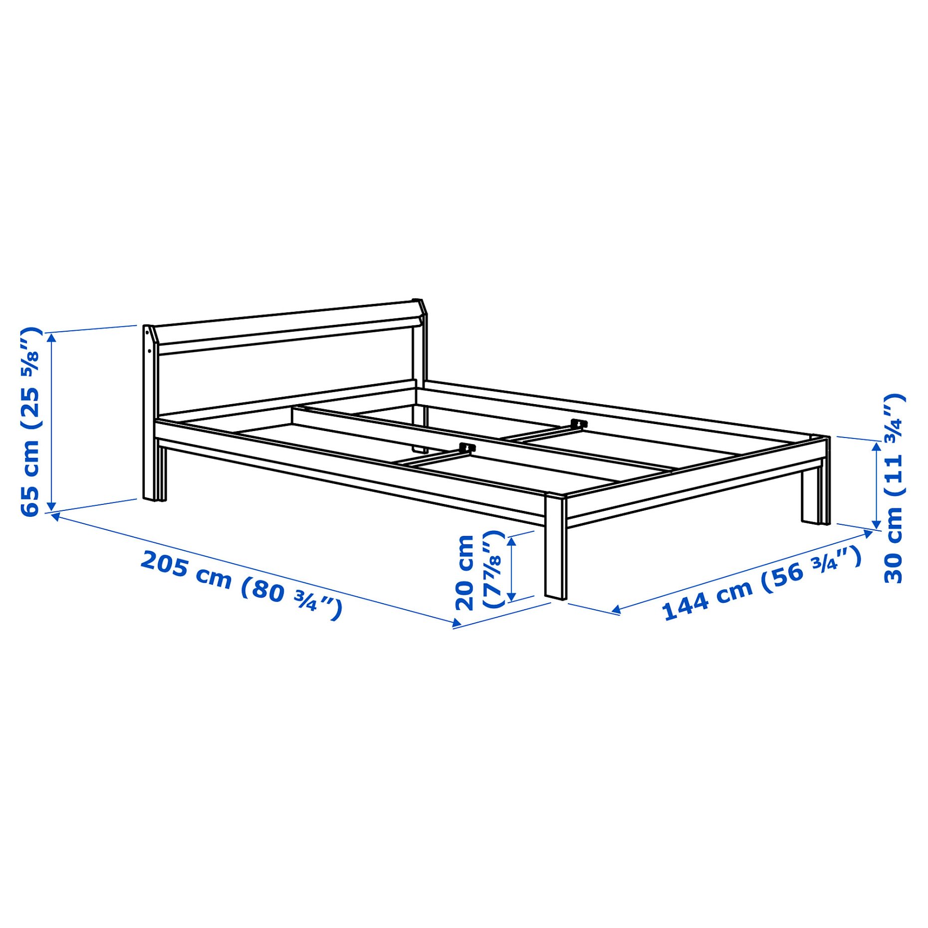 NEIDEN, bed frame, 140X200 cm, 392.486.08