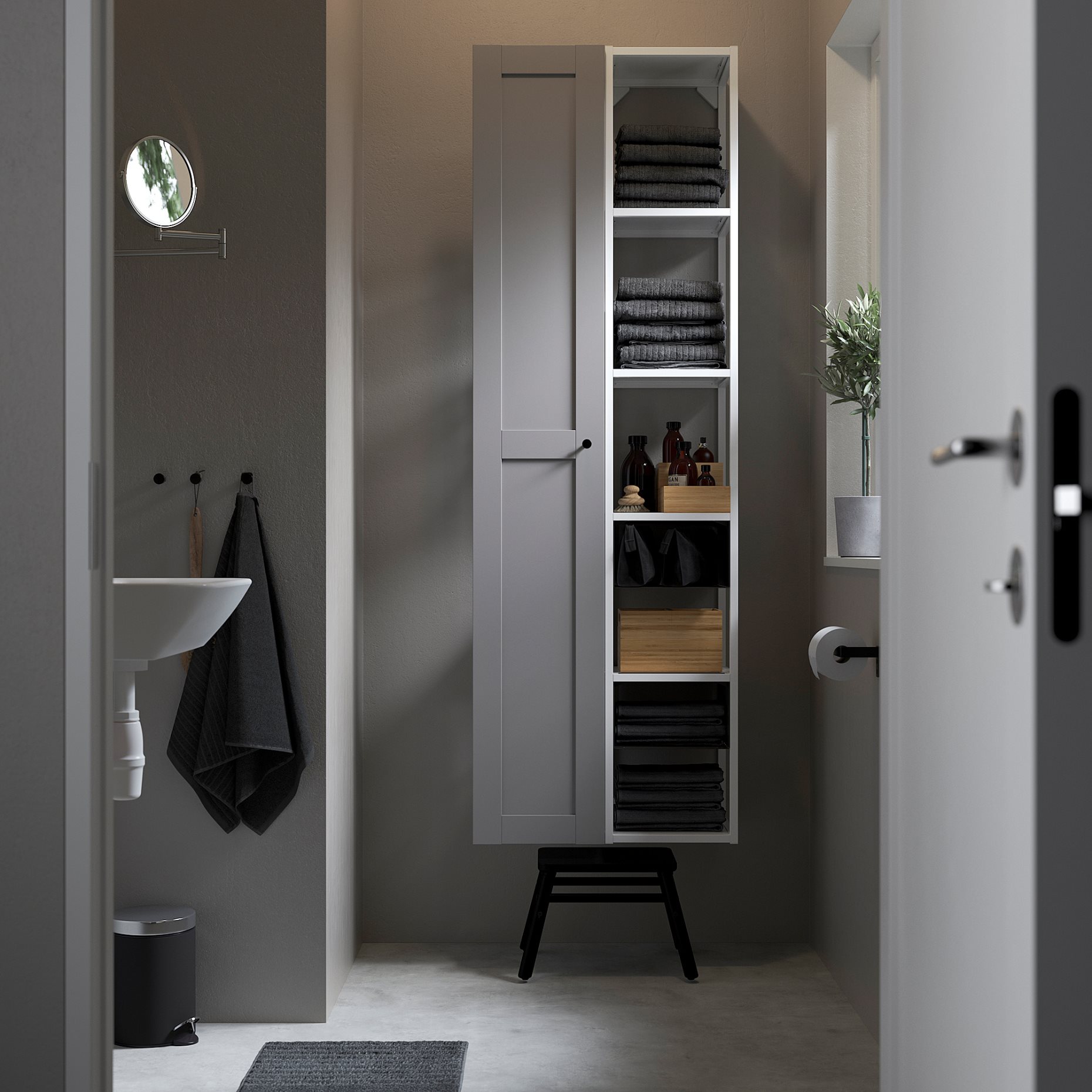 ENHET, σύνθεση αποθήκευσης τοίχου, 393.875.95