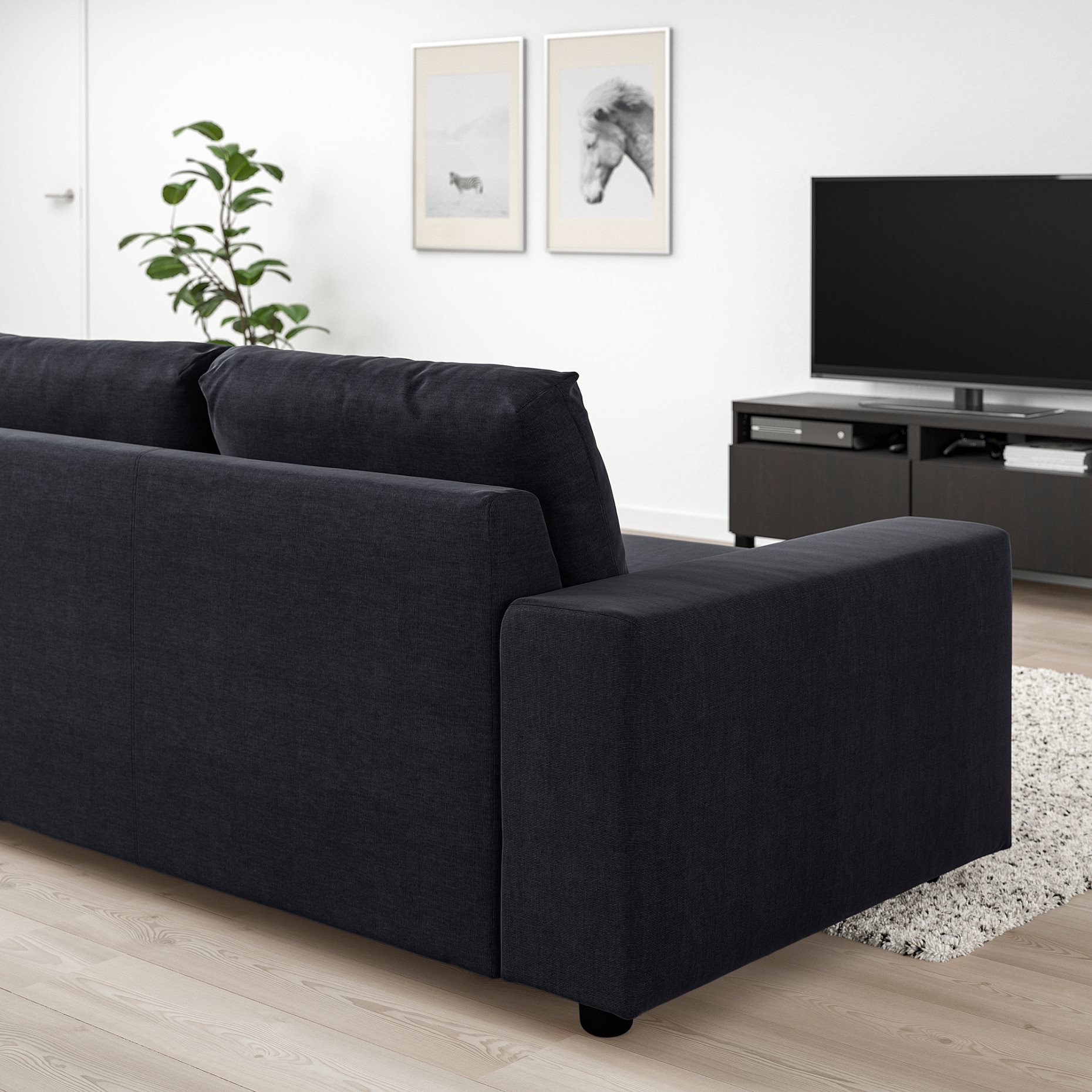 VIMLE, 2-seat sofa with wide armrests, 394.005.54