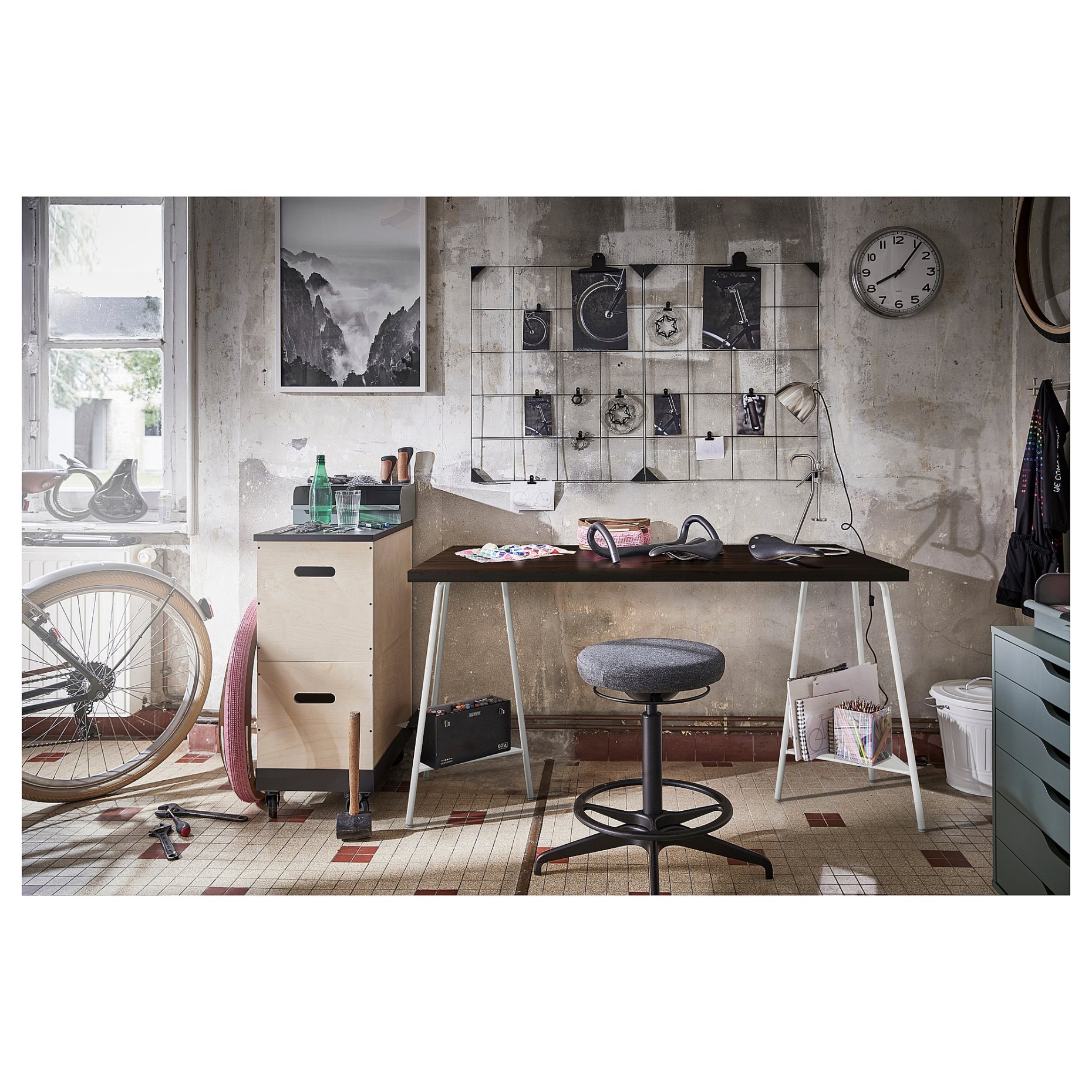 LAGKAPTEN/TILLSLAG, desk, 140x60 cm, 394.175.21