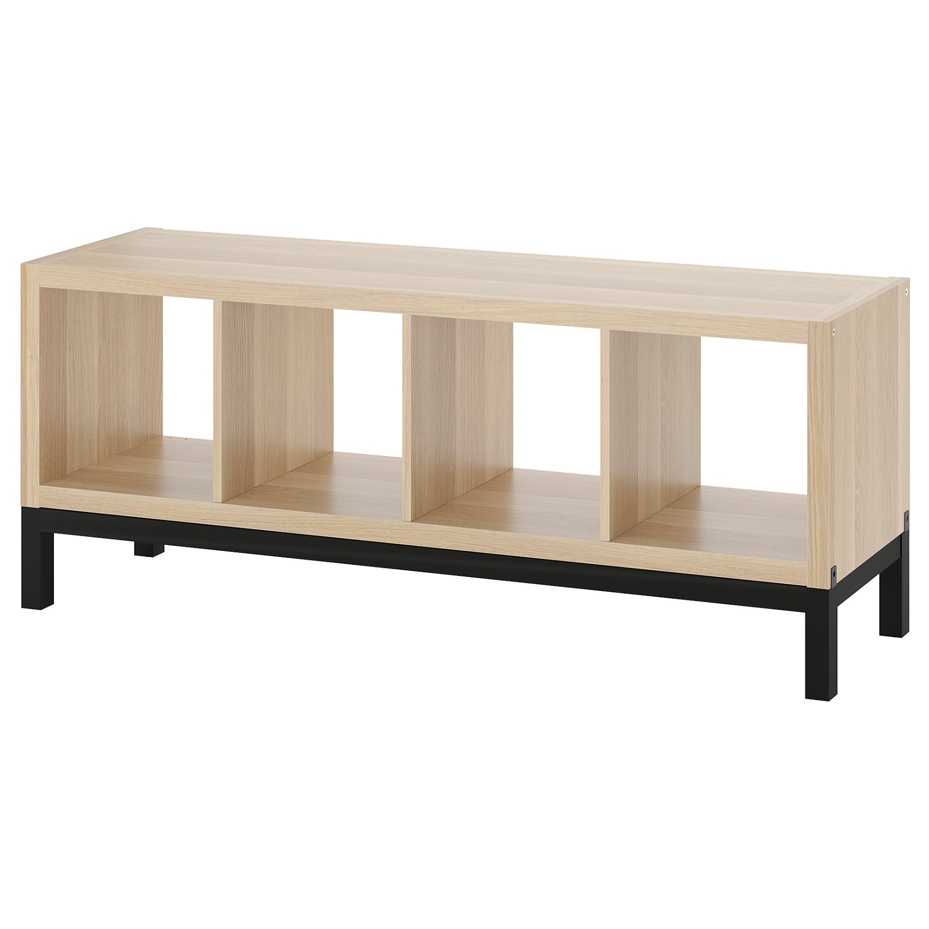 KALLAX, shelving unit with underframe, 147x59 cm, 394.426.72