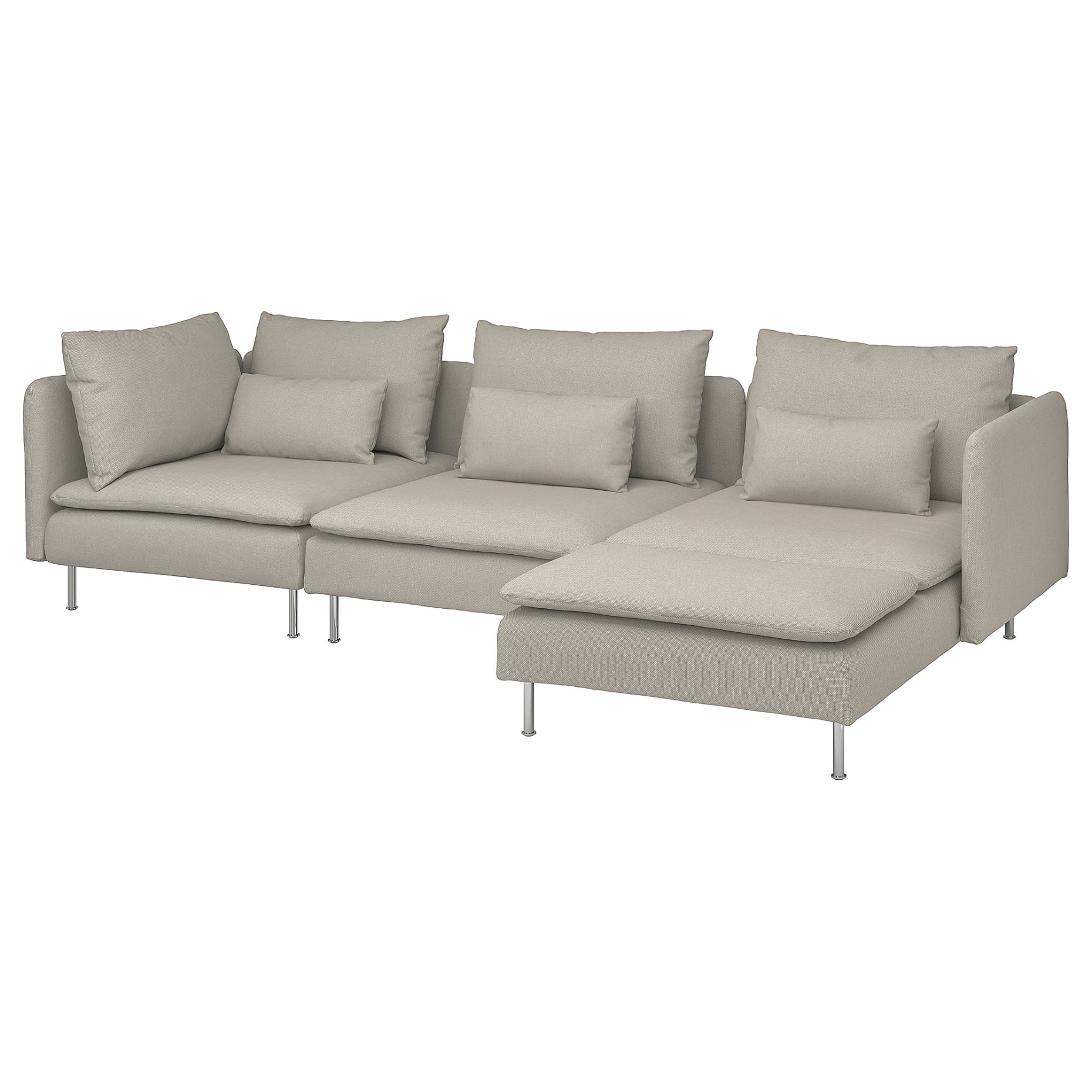 SÖDERHAMN, 4-seat sofa with chaise longue, 394.497.01