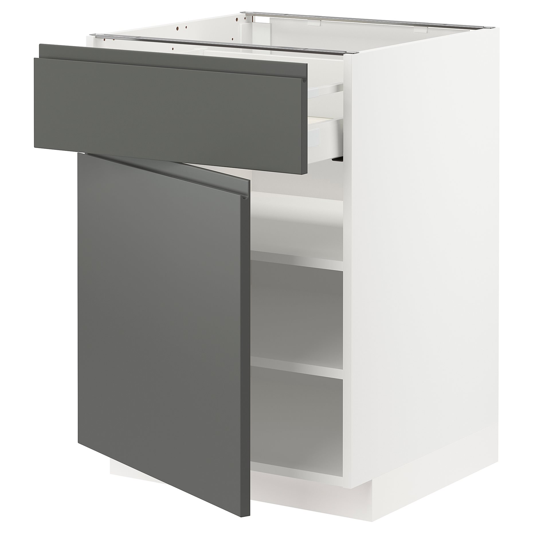 METOD/MAXIMERA, base cabinet with drawer/door, 60x60 cm, 394.640.46