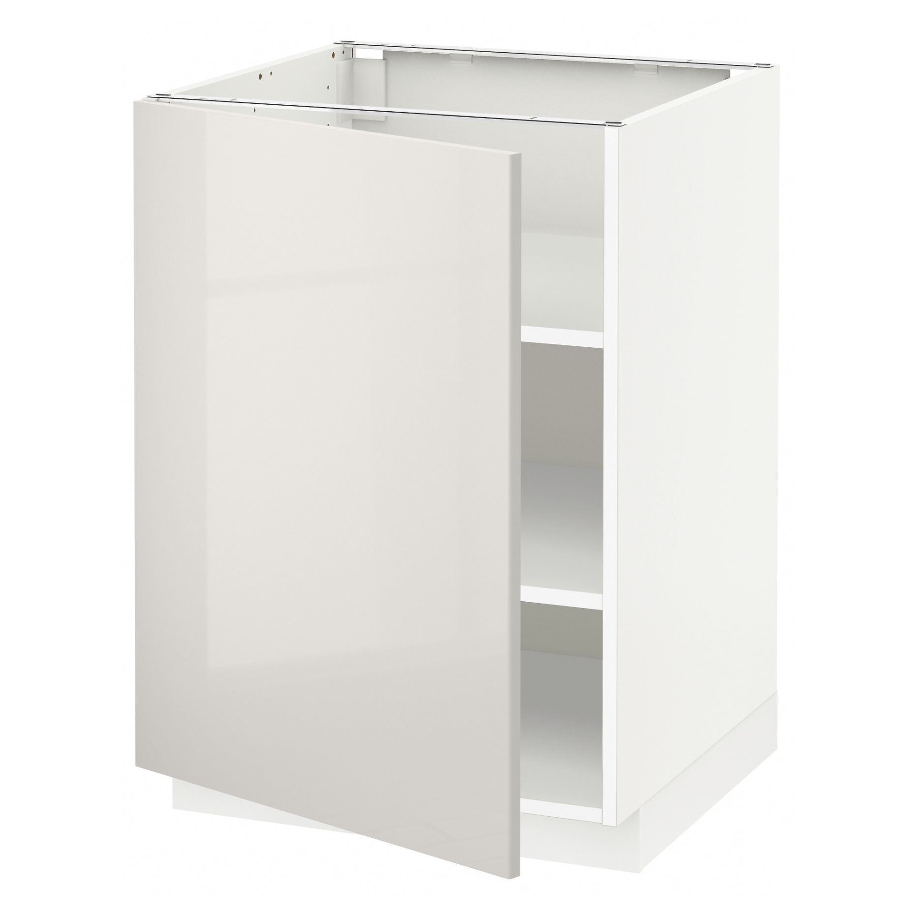 METOD, base cabinet with shelves, 60x60 cm, 394.641.74