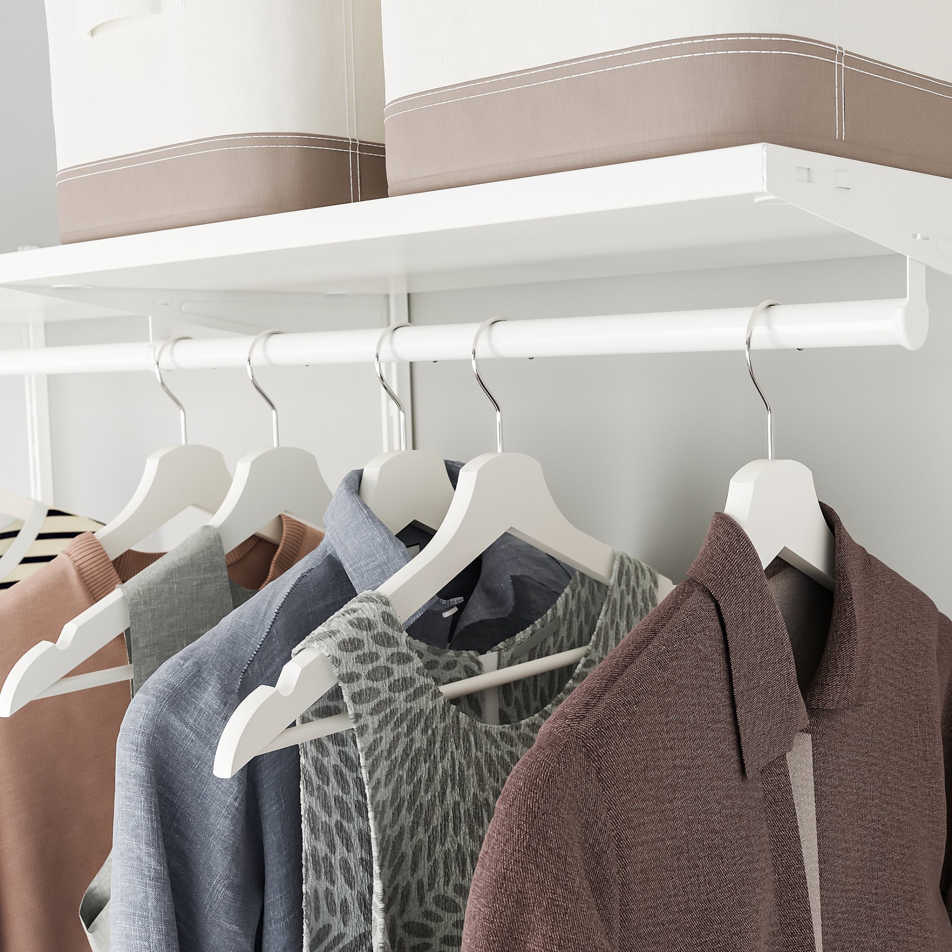 BOAXEL, wardrobe combination, 187x40x201 cm, 394.694.78