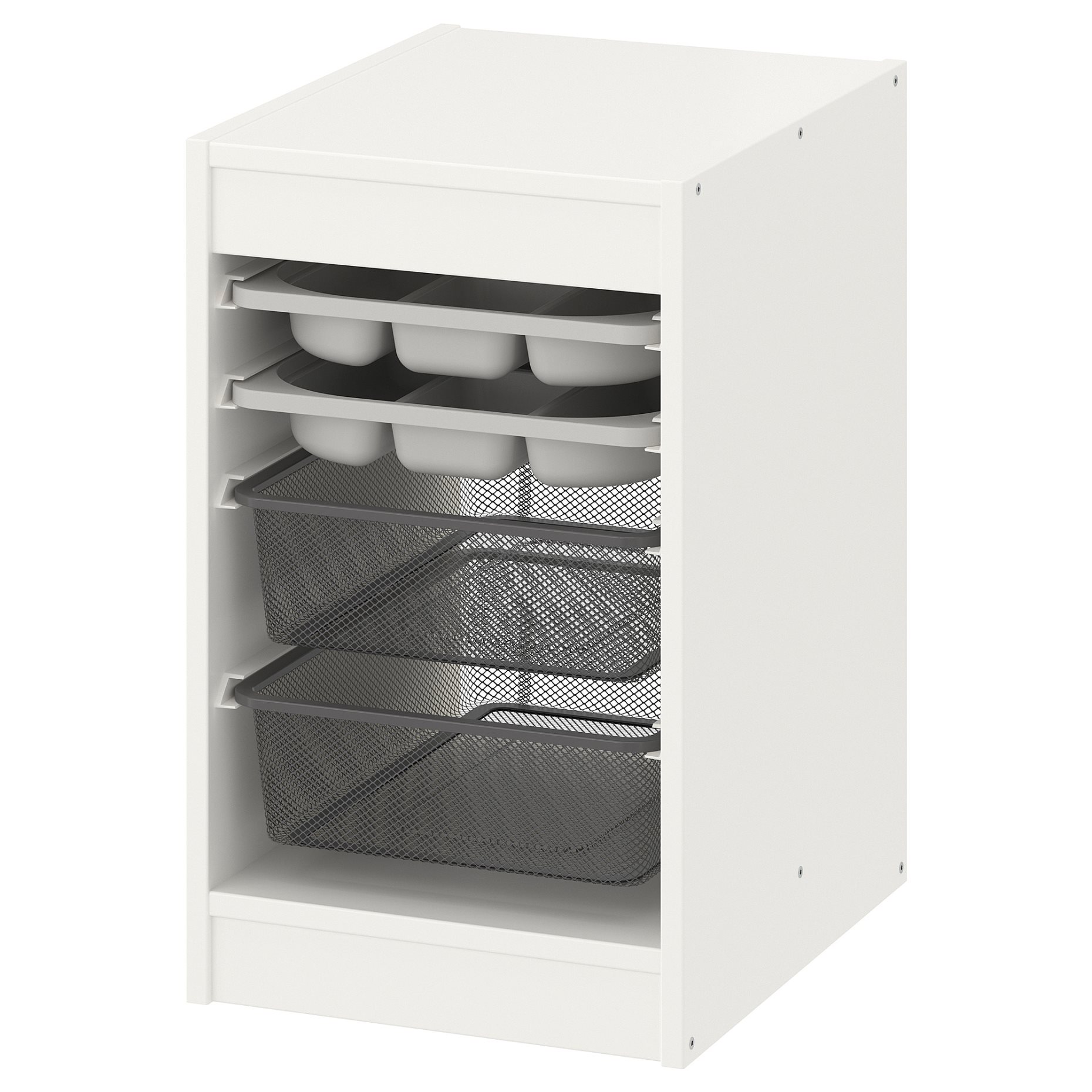 TROFAST, storage combination with boxes/trays, 34x44x56 cm, 394.804.66