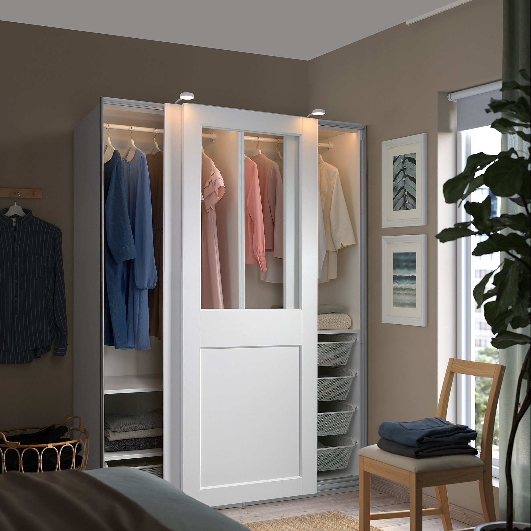 PAX/GRIMO, wardrobe combination, 150x66x201 cm, 395.028.97