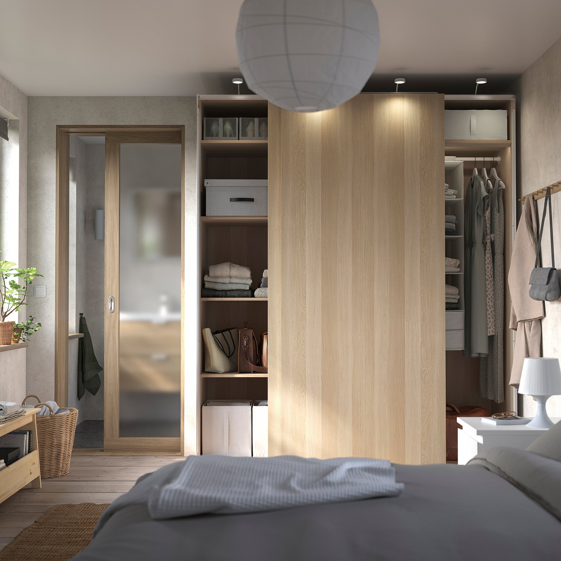 PAX/HASVIK, wardrobe combination, 200x66x236 cm, 395.031.61