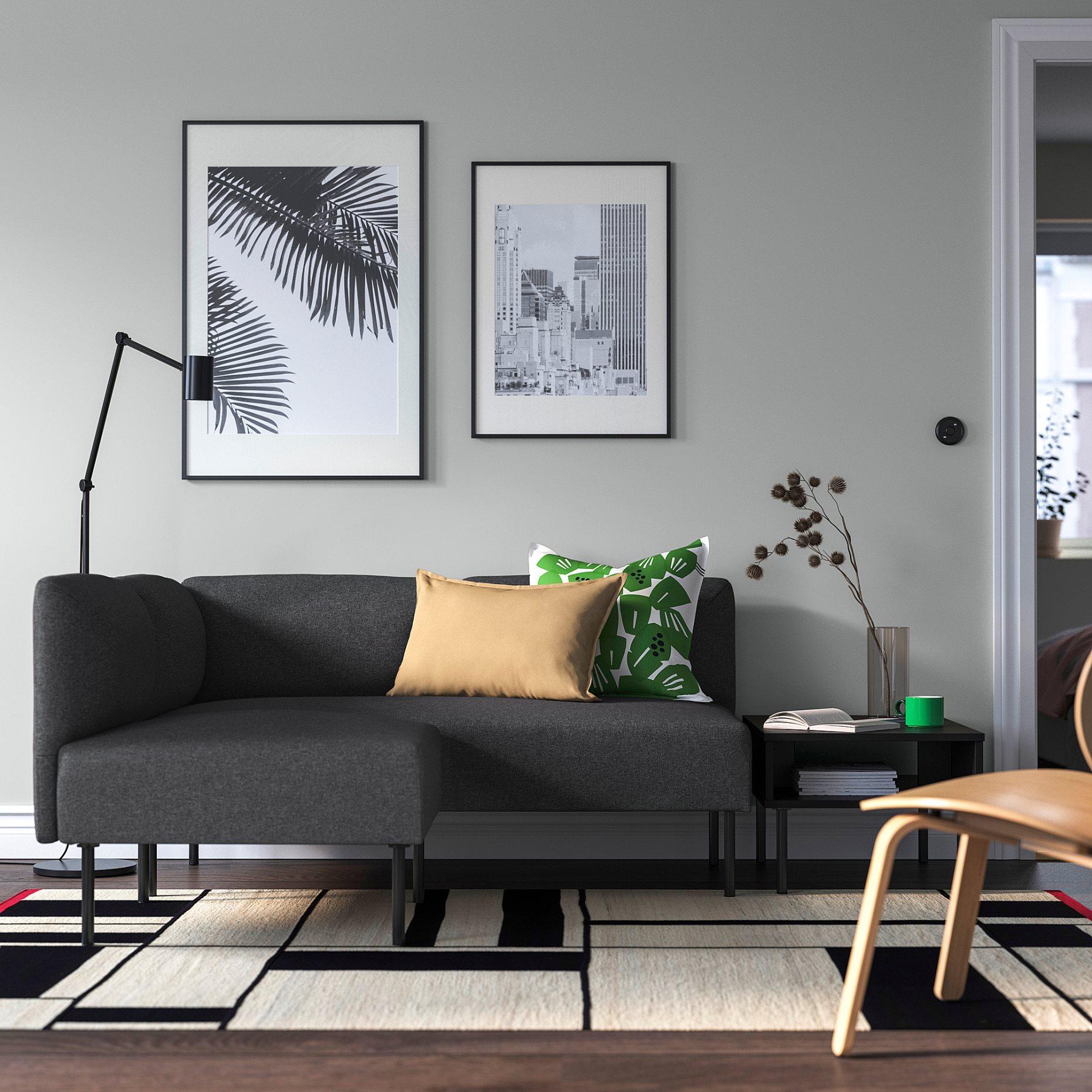 LILLEHEM, modular corner sofa, 2-seat, 395.363.07