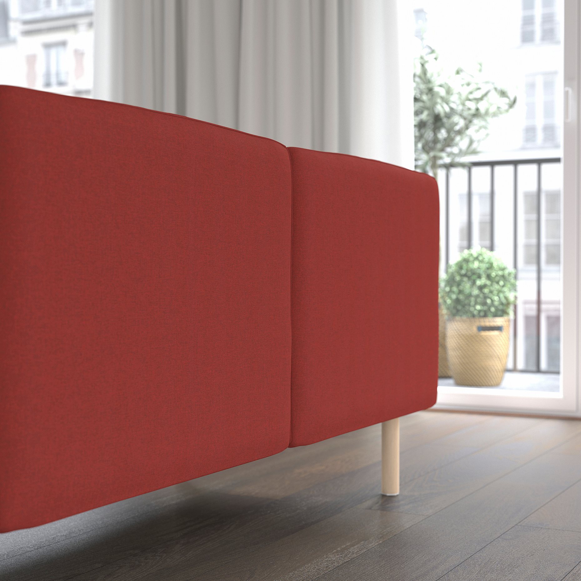 LILLEHEM, 5-seat modular sofa with side table, 395.697.41
