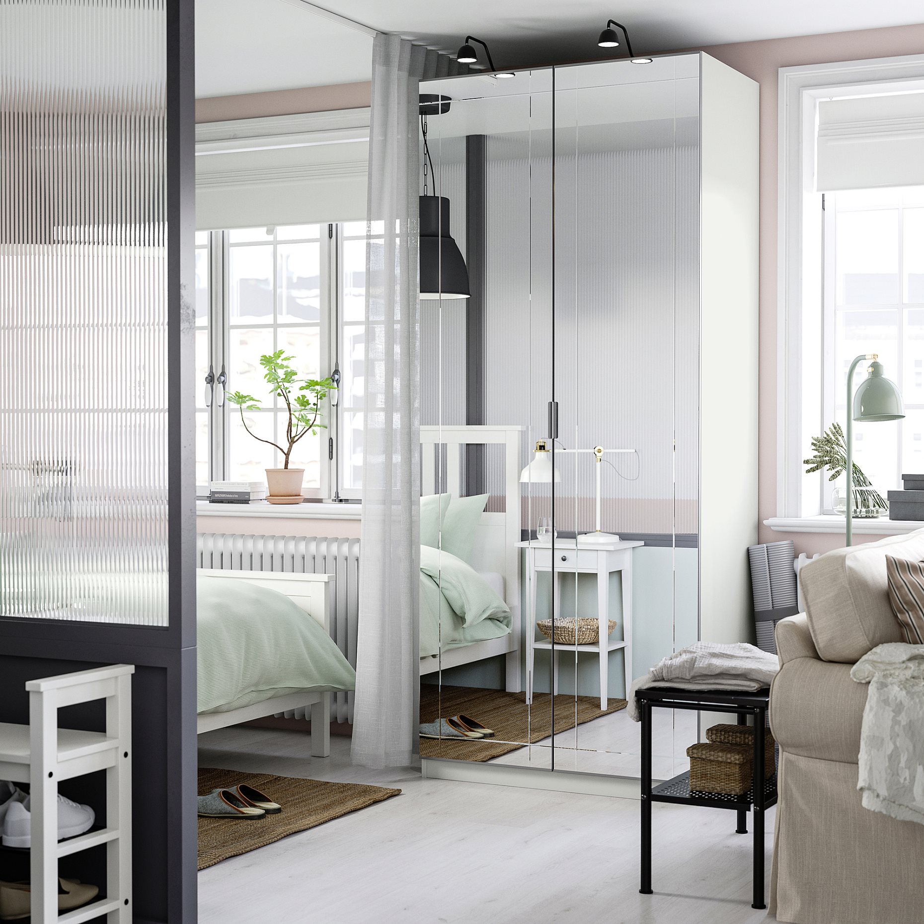 PAX/KAMMARTORP, wardrobe combination, 100x60x236 cm, 395.724.23