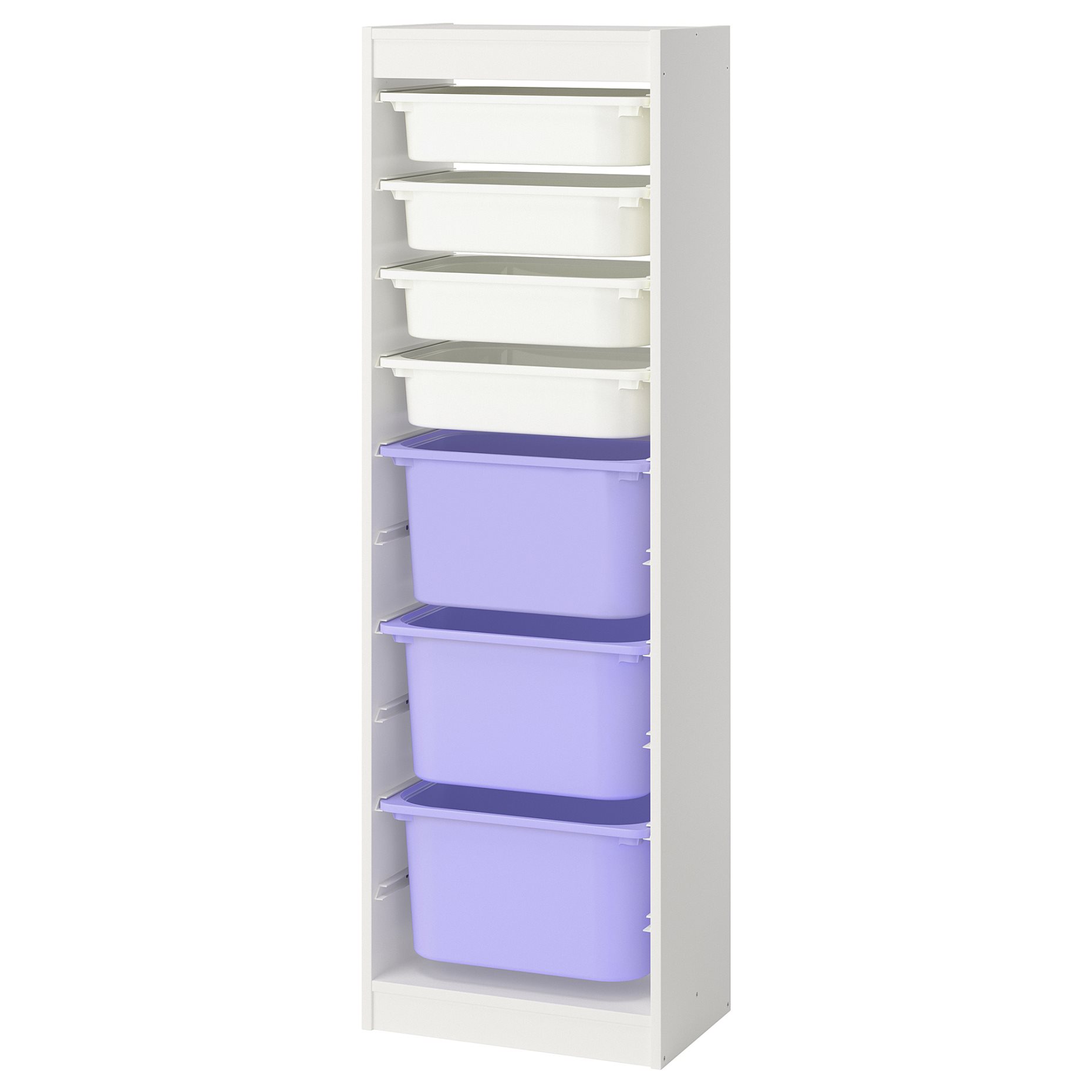 TROFAST, storage combination with boxes, 46x30x145 cm, 395.754.50