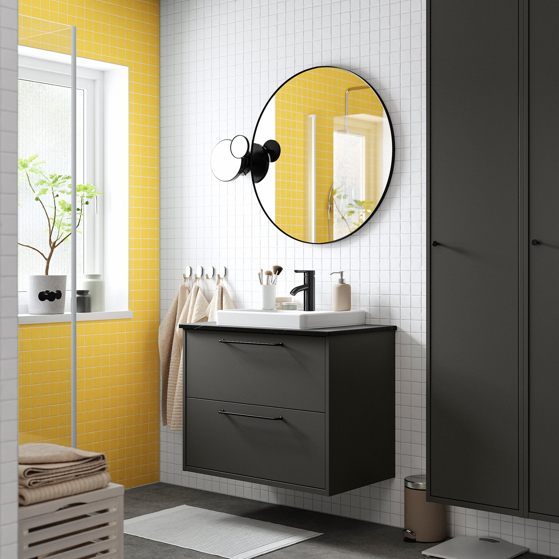 HAVBACK/ORRSJON, wash-stand with drawers/wash-basin/tap, 82x49x71 cm, 395.905.68