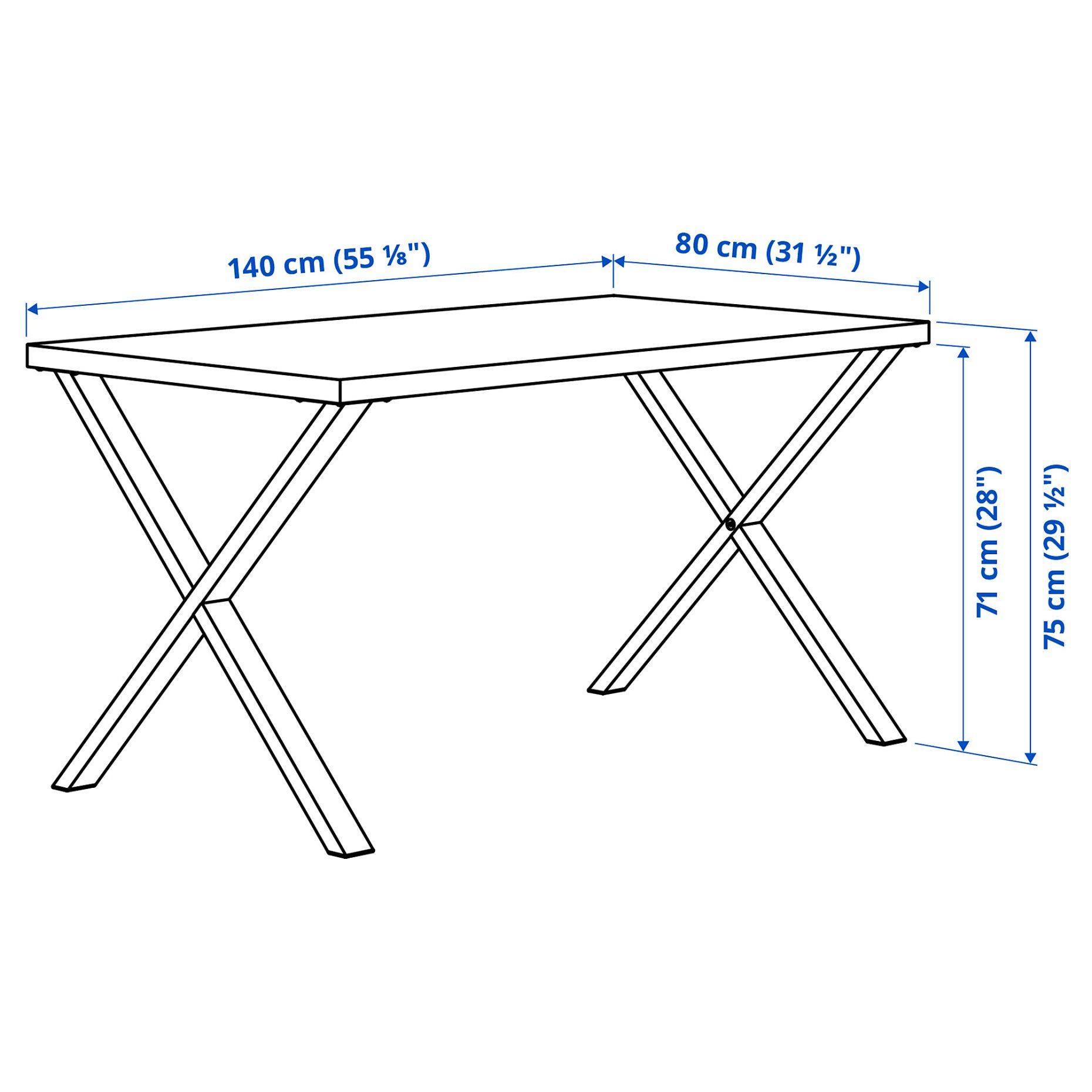 SKÅLSTA, table, 140x80 cm, 395.907.66