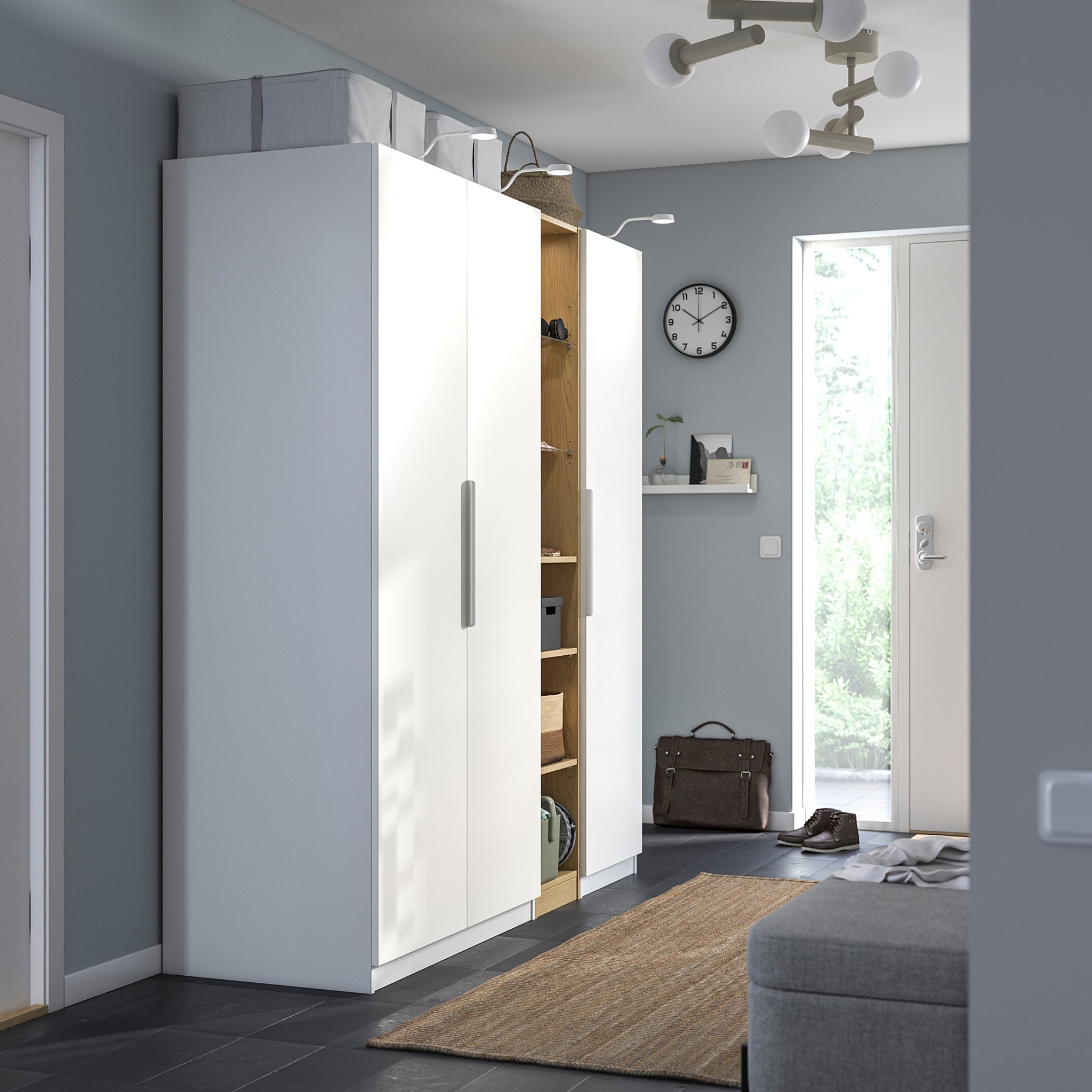 PAX/FORSAND, wardrobe combination, 185x60x201 cm, 396.072.53