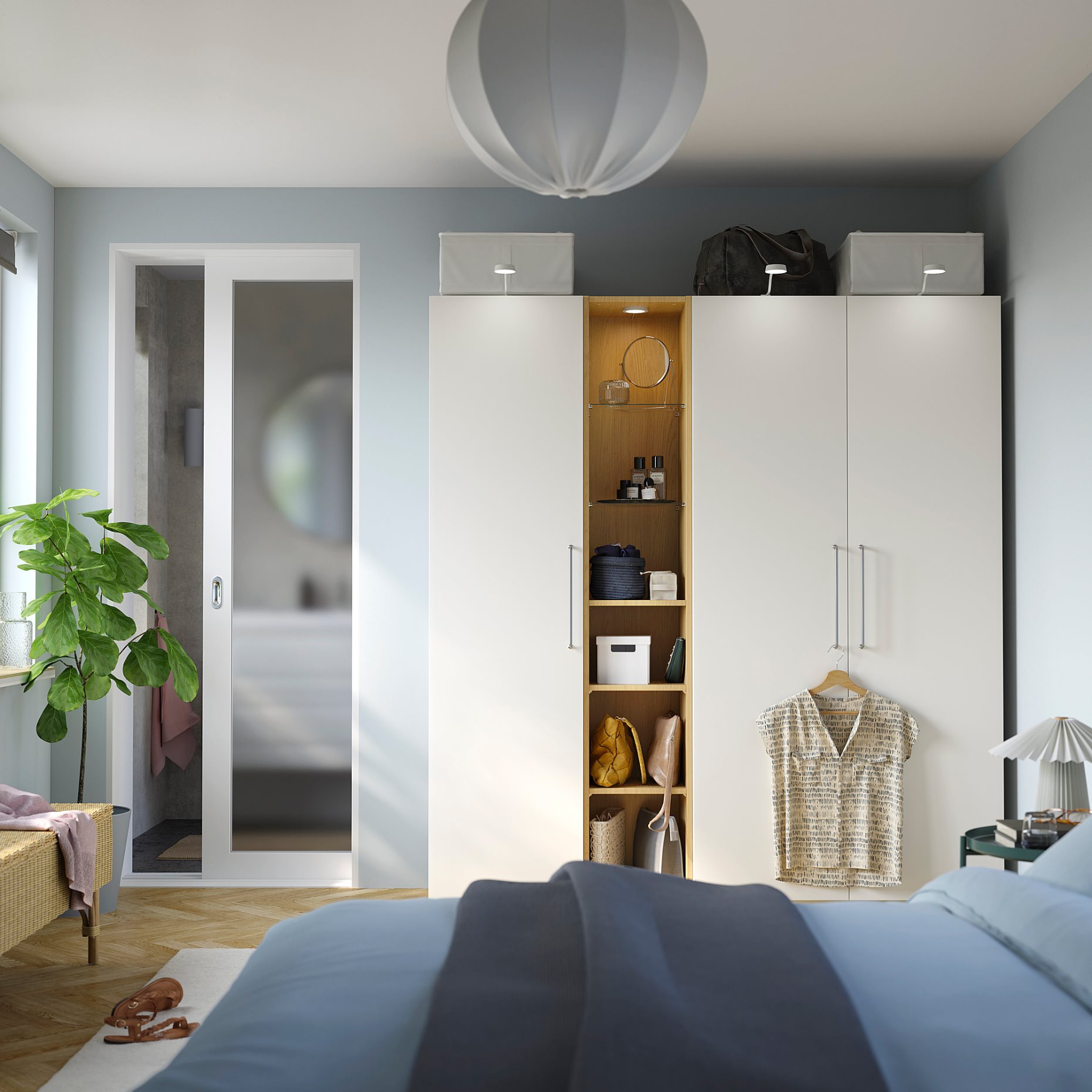 PAX/FORSAND, wardrobe combination, 185x60x201 cm, 396.072.53