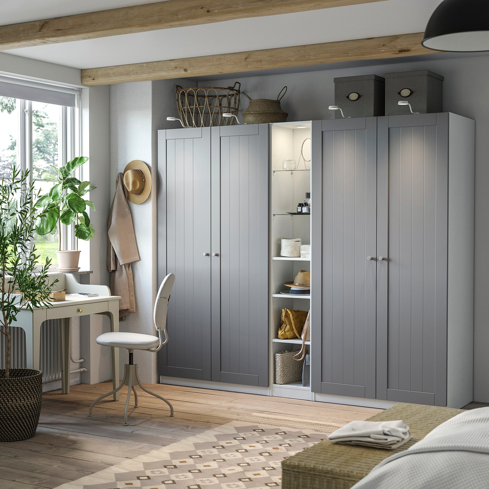 PAX/GULLABERG, wardrobe combination, 235x60x201 cm, 396.118.39