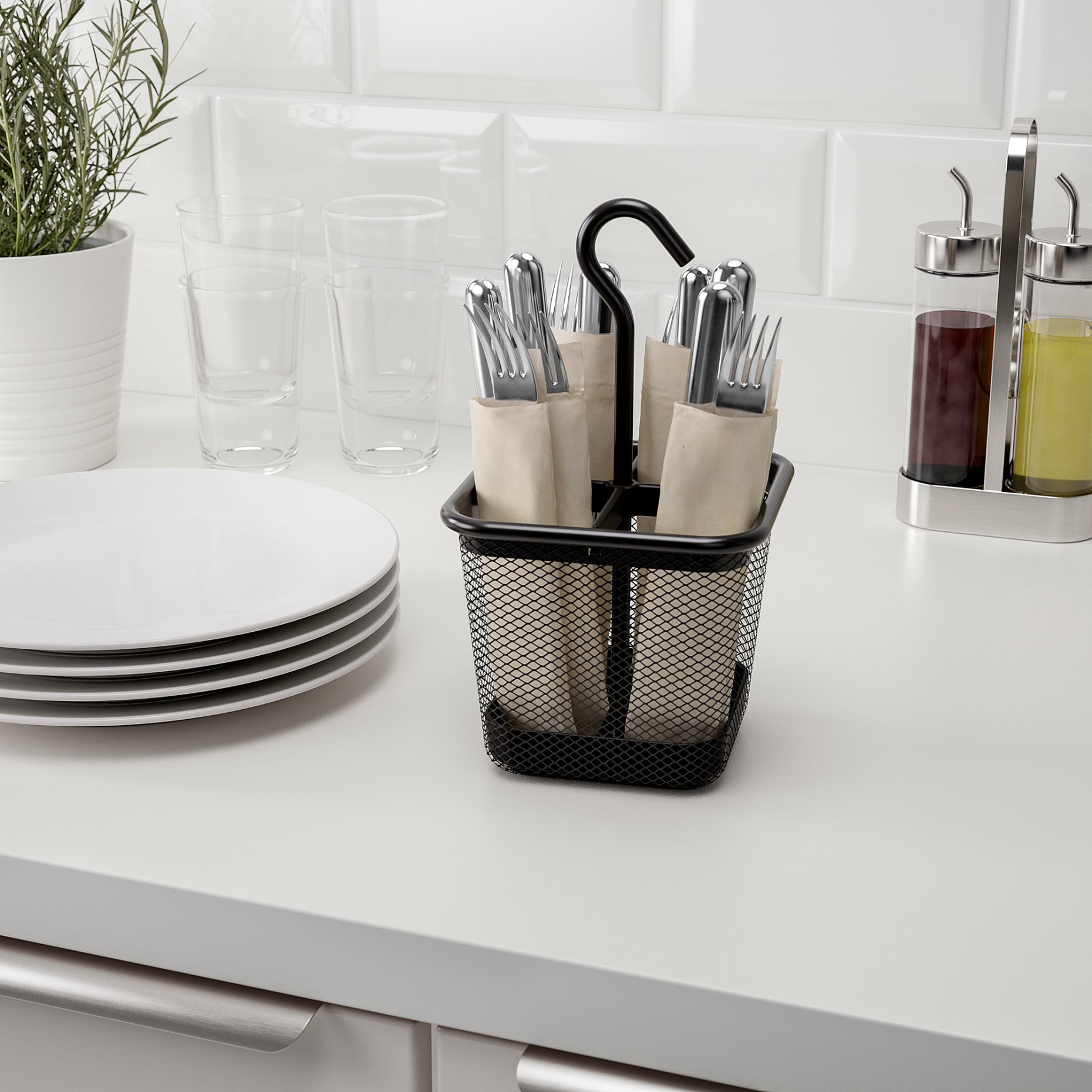 UPPDATERA, cutlery caddy, 12x12 cm, 404.331.05