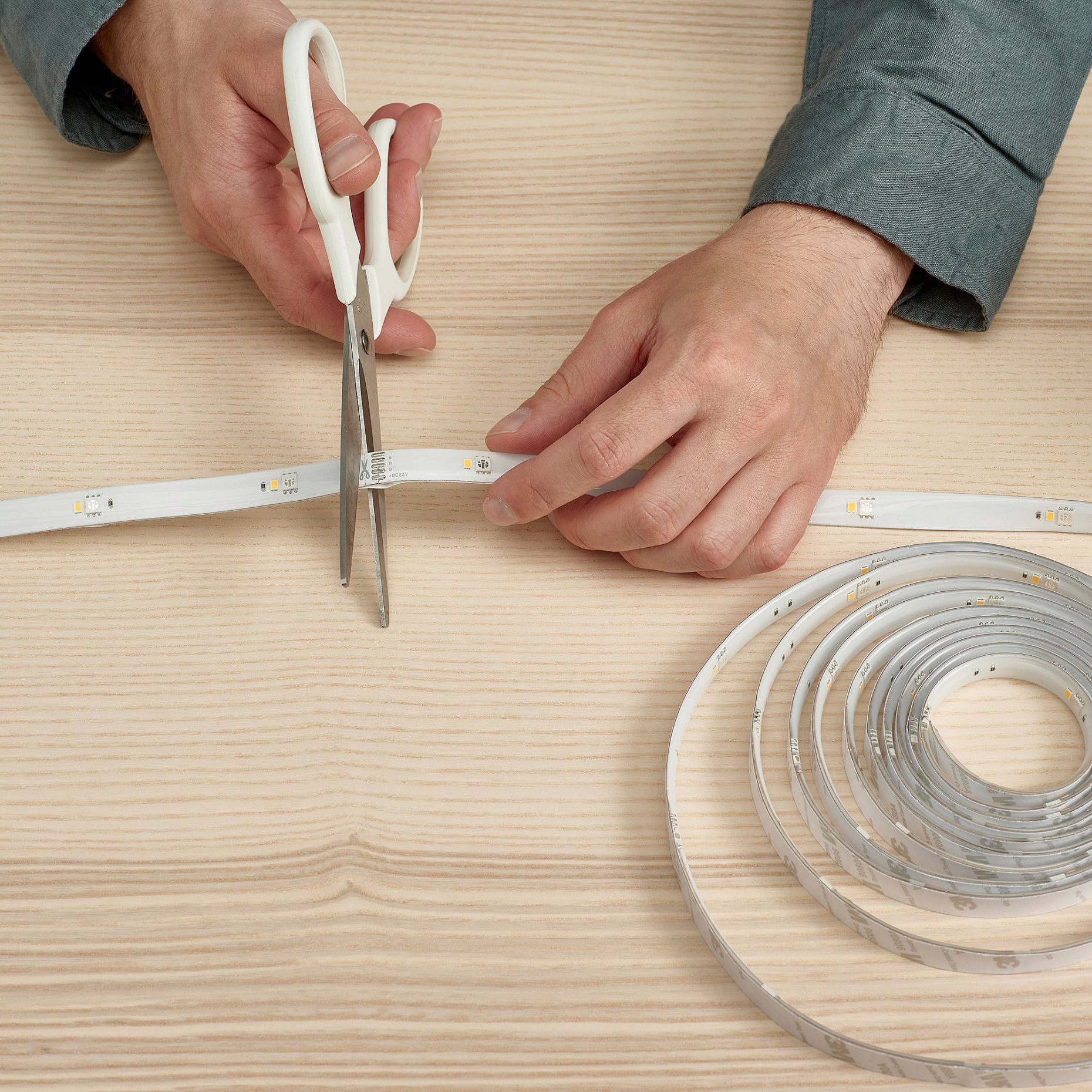 ORMANAS, lighting strip with built-in LED light source/smart, 4 m, 404.973.95