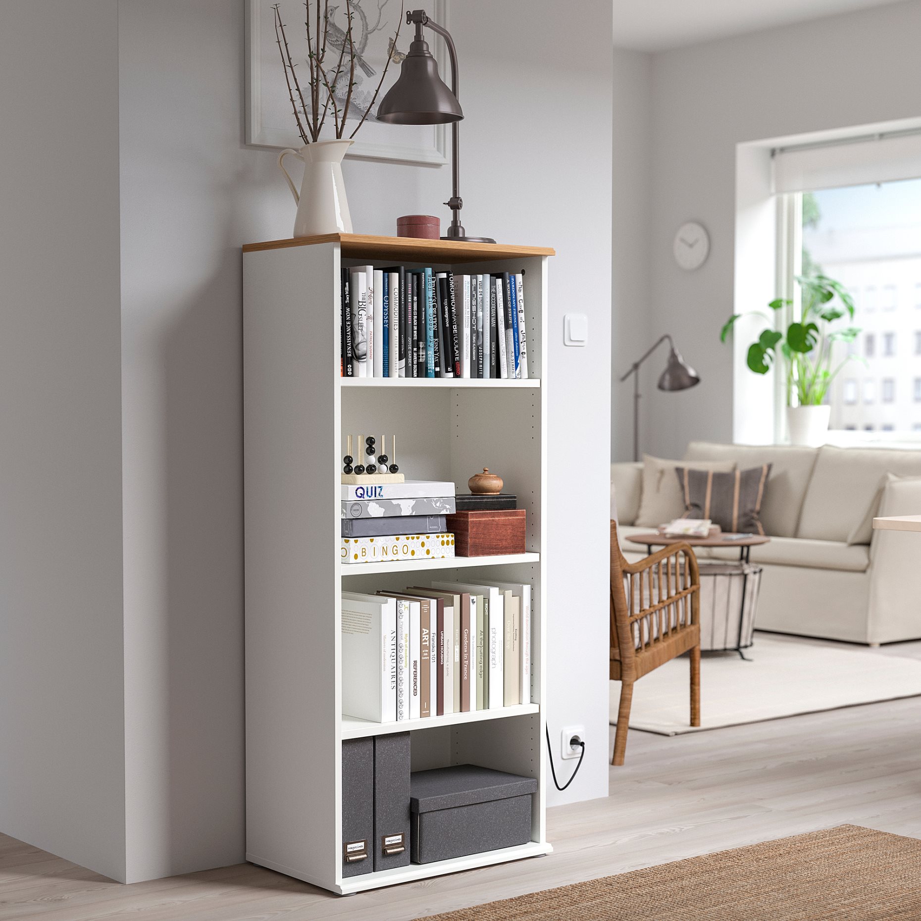 SKRUVBY, bookcase, 60x140 cm, 405.035.46