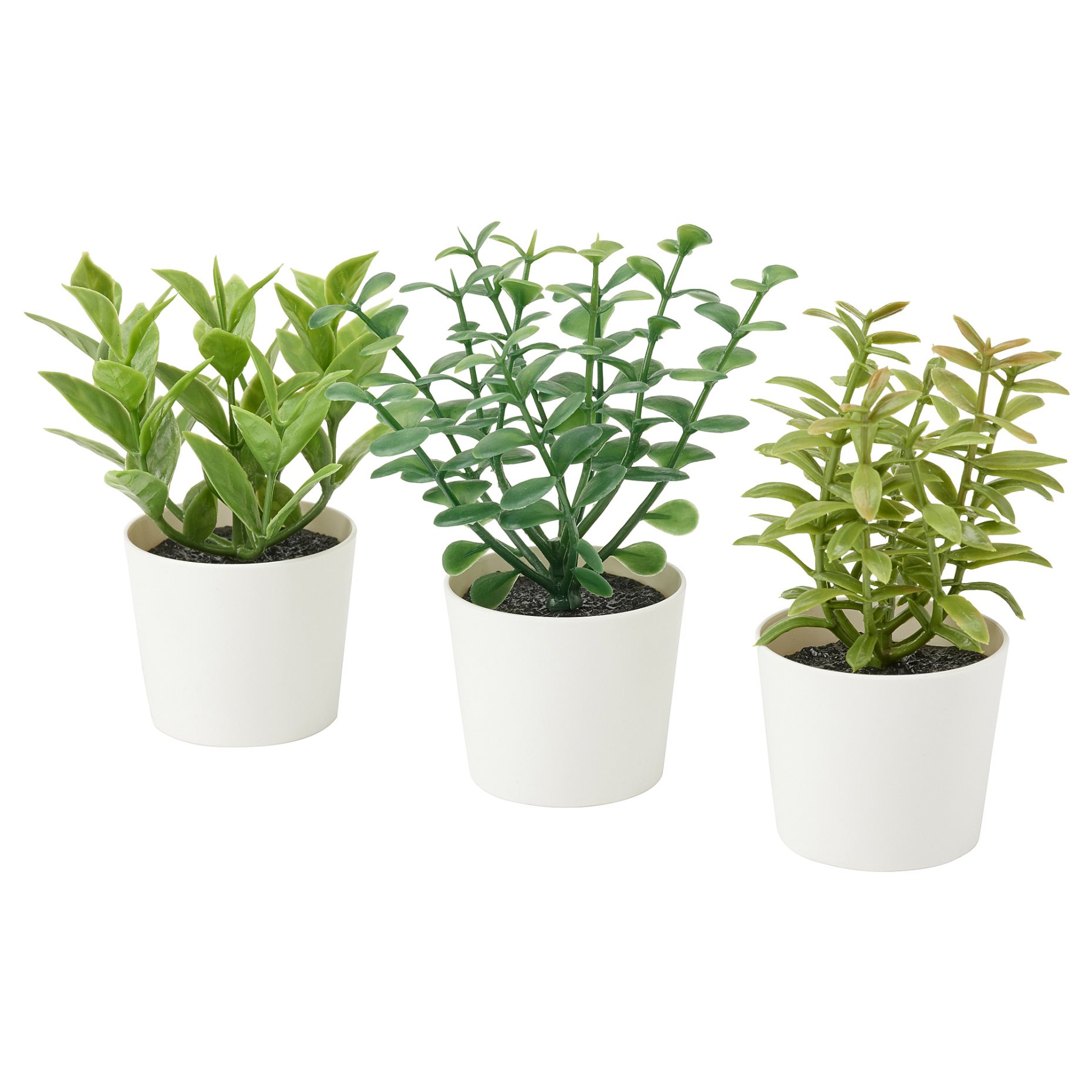 FEJKA, artificial potted plant with pot in/outdoor/herbs/ set of 3, 5 cm, 405.084.07
