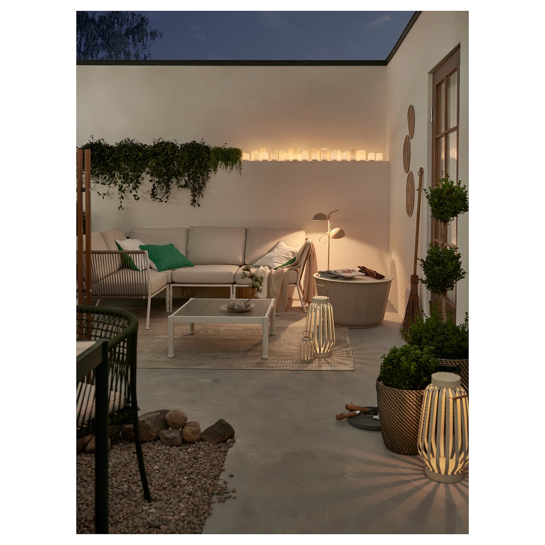 SEGERÖN, τραπέζι μέσης/εξωτερικού χώρου, 73x73 cm, 405.107.97