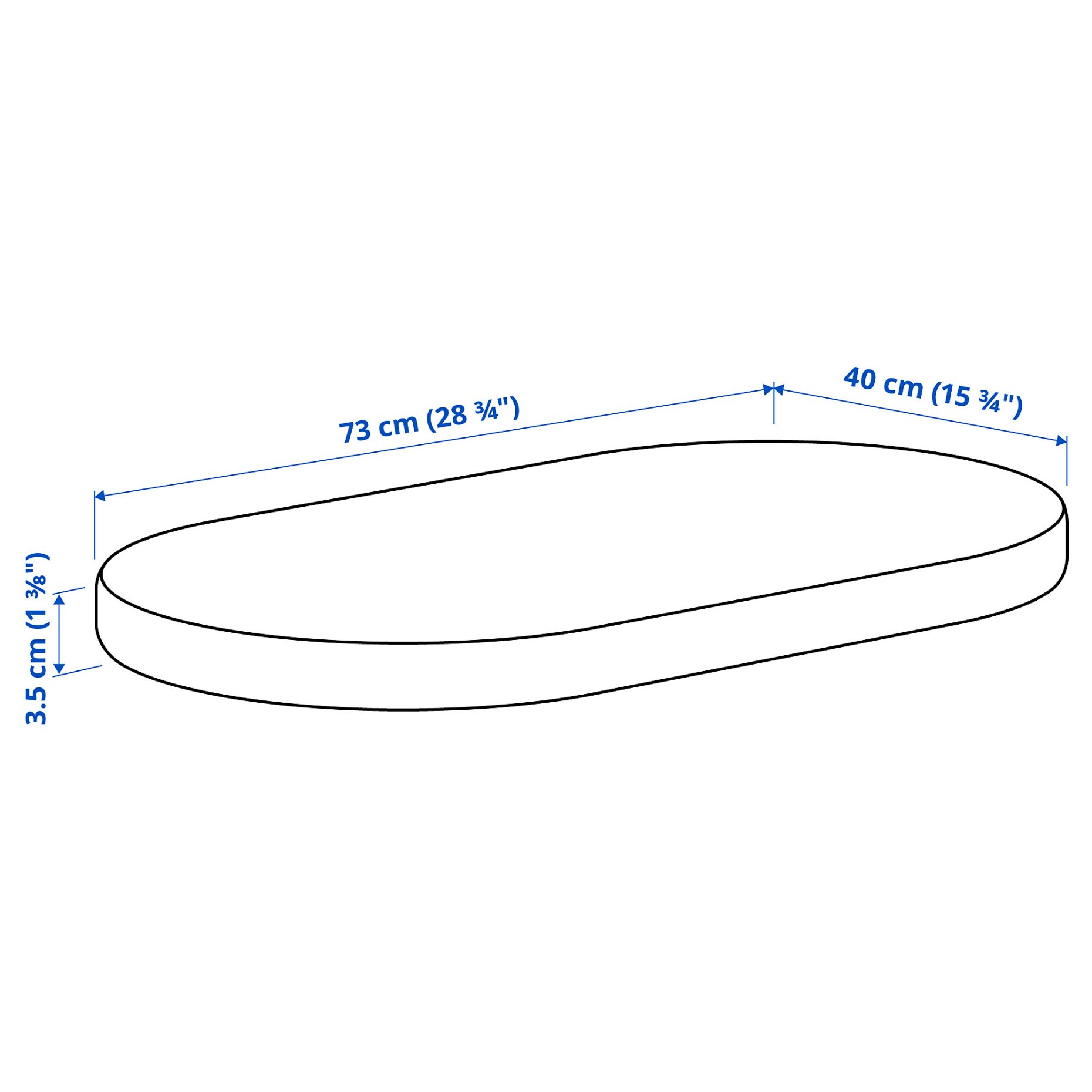 ALSKVARD, mattress for bassinet, 40x73x3.5 cm, 405.154.22