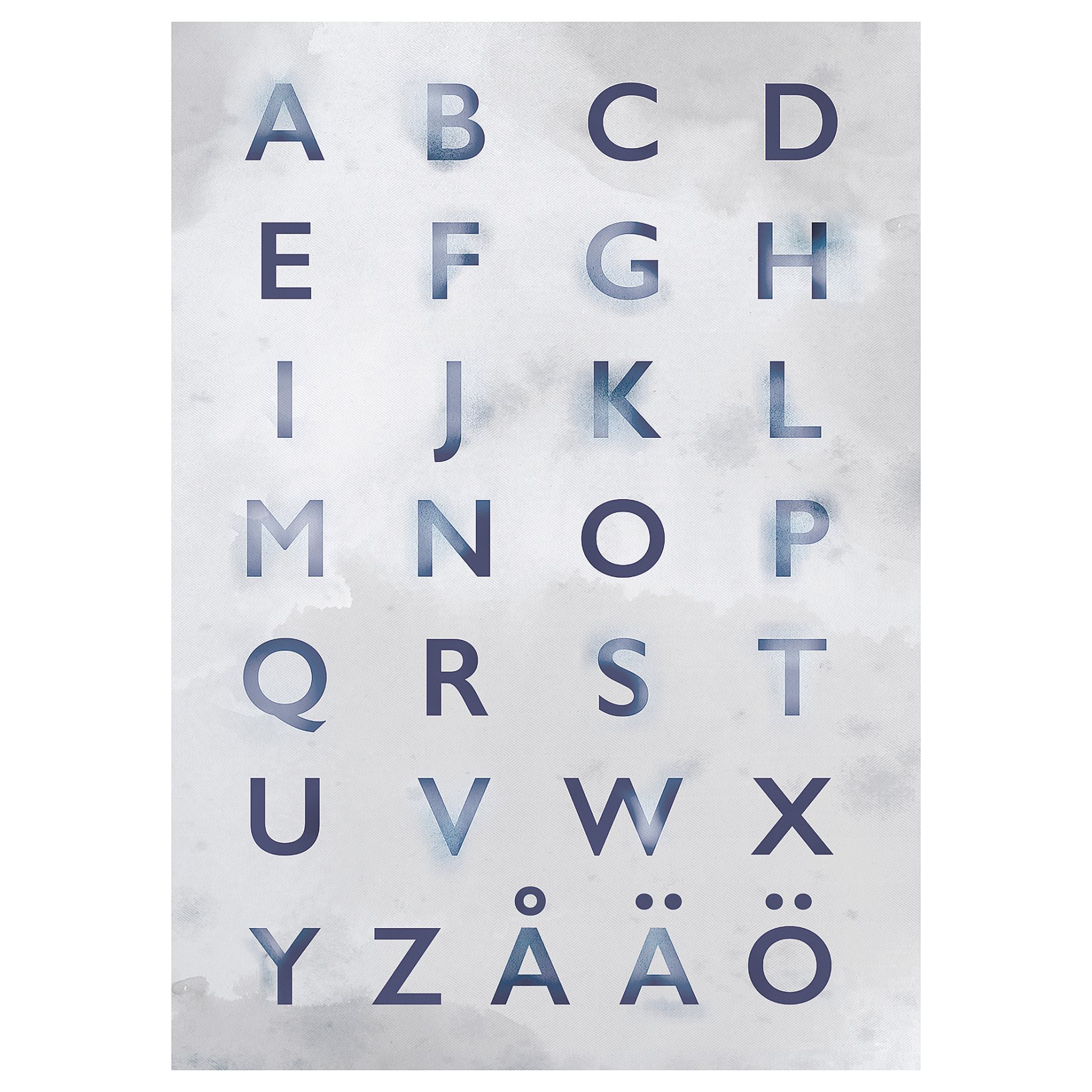 PJÄTTERYD, picture/Learn your ABC/s, 50x70 cm, 405.331.38