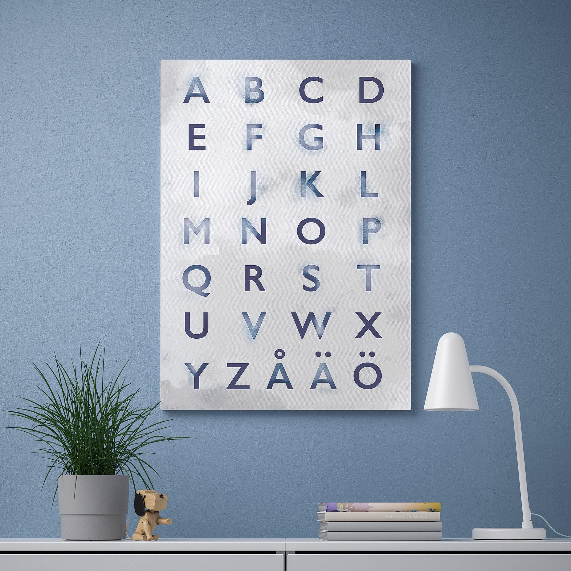 PJÄTTERYD, picture/Learn your ABC/s, 50x70 cm, 405.331.38