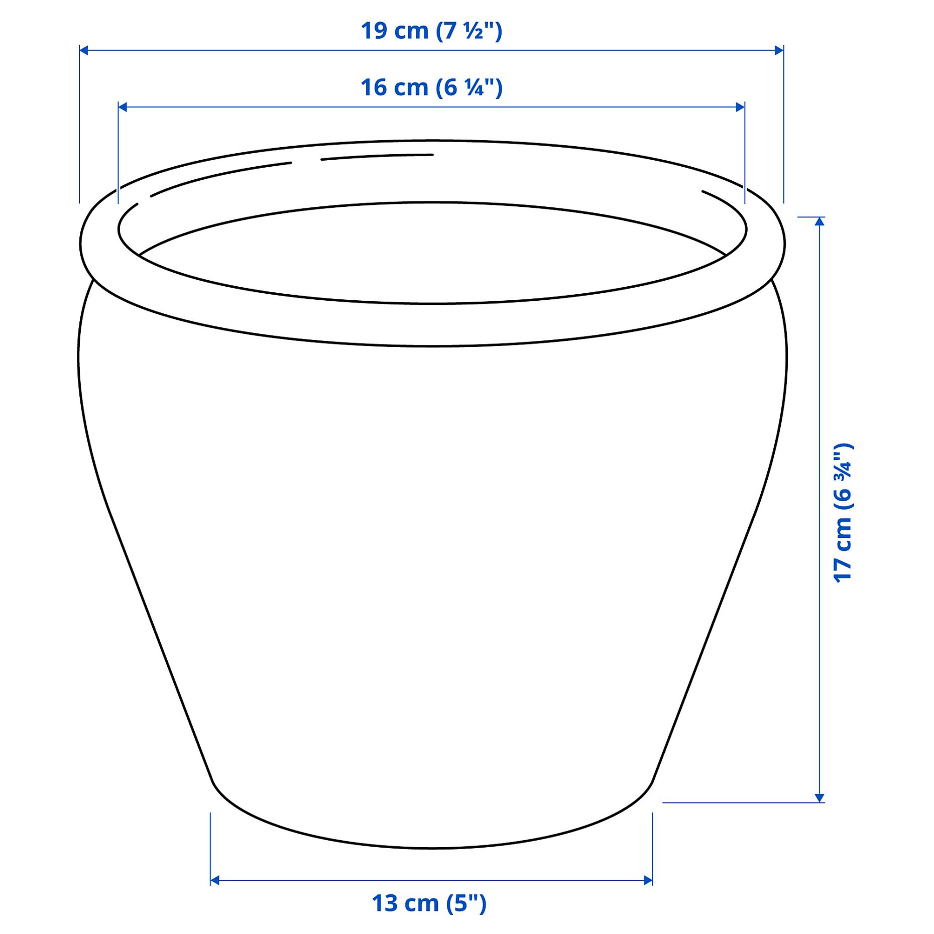 AMBRARÖNN, plant pot in/outdoor, 15 cm, 405.594.92