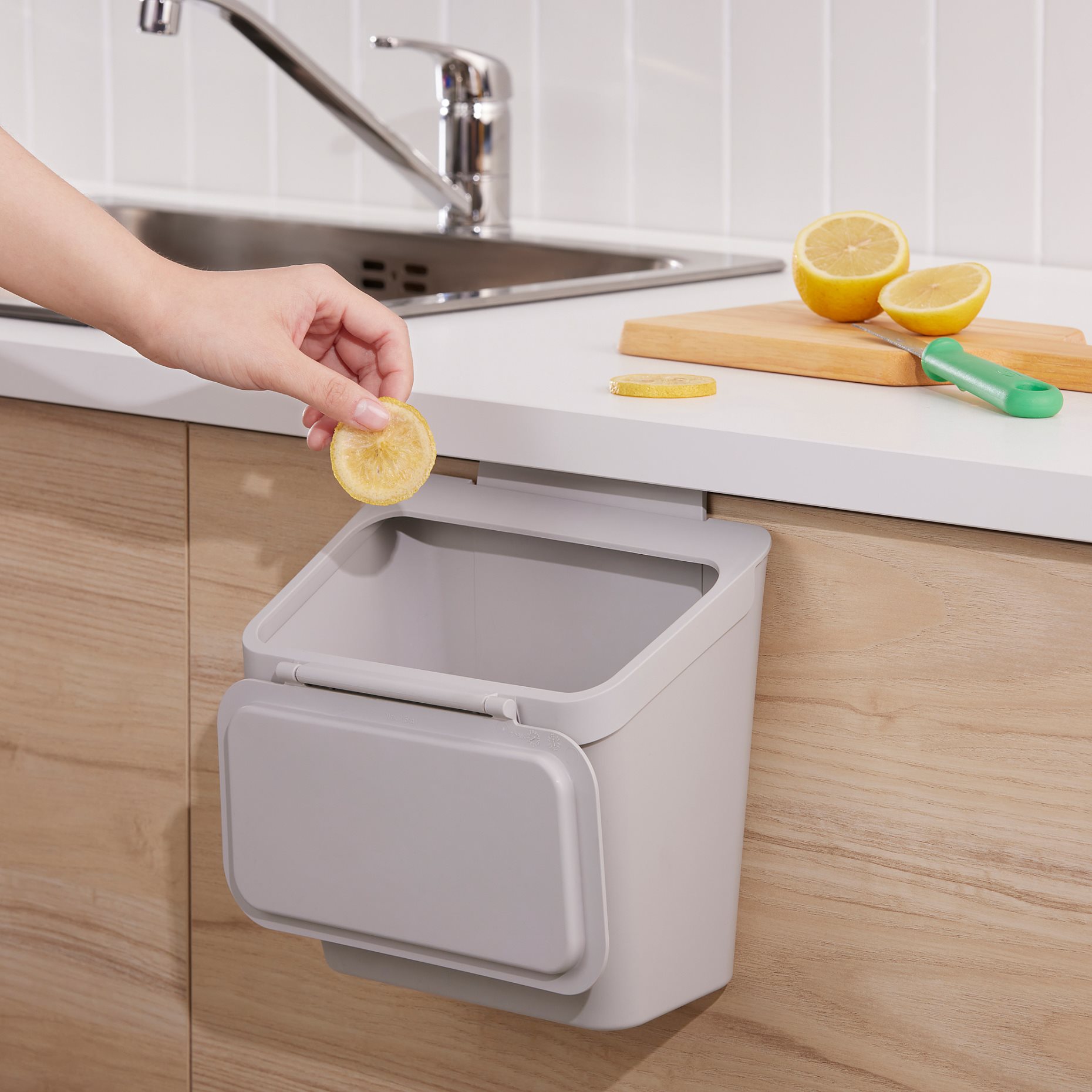 SKOLÄST, waste bin for cabinet with door, 405.610.13