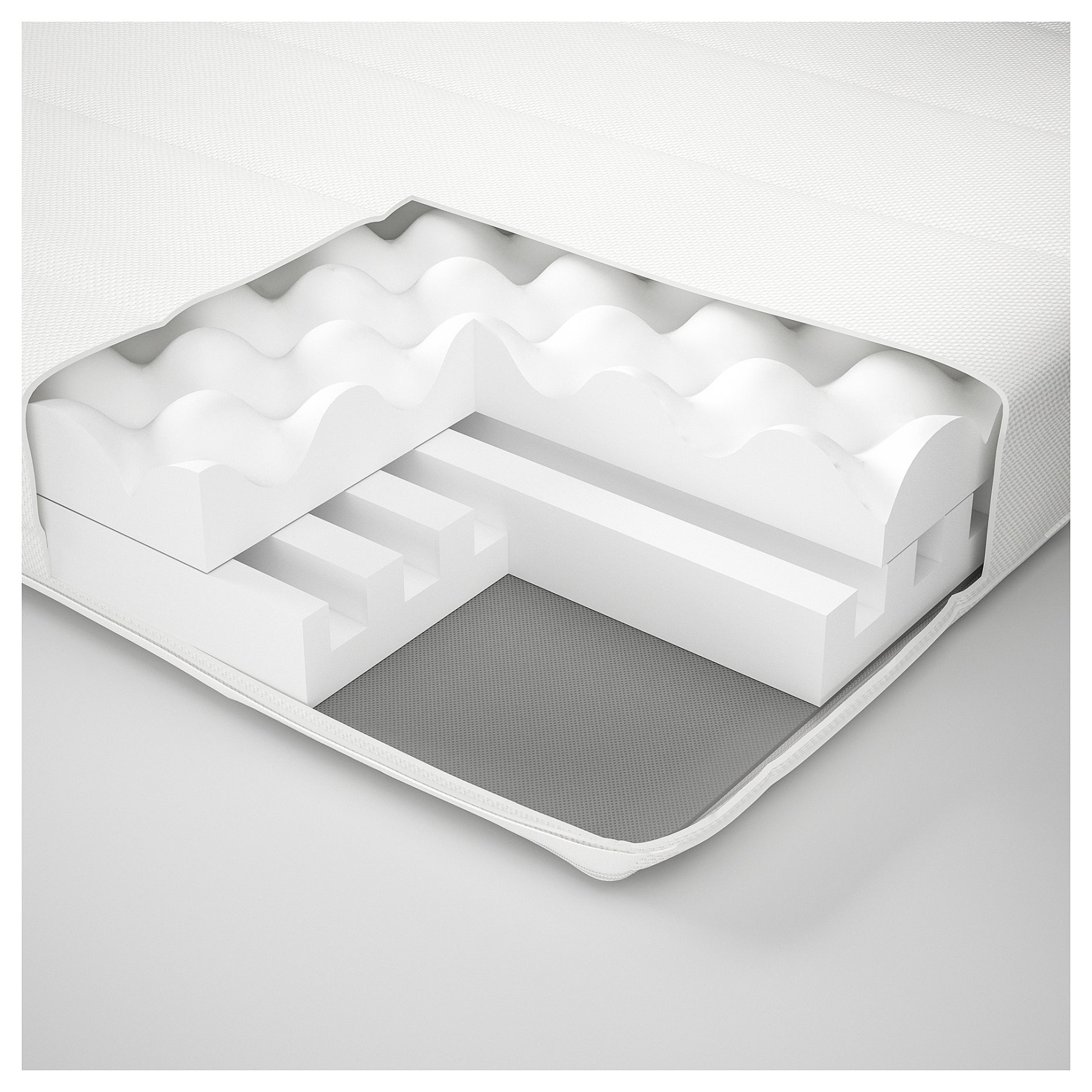 ÅFJÄLL, foam mattress/medium firm, 90x200 cm, 405.686.46