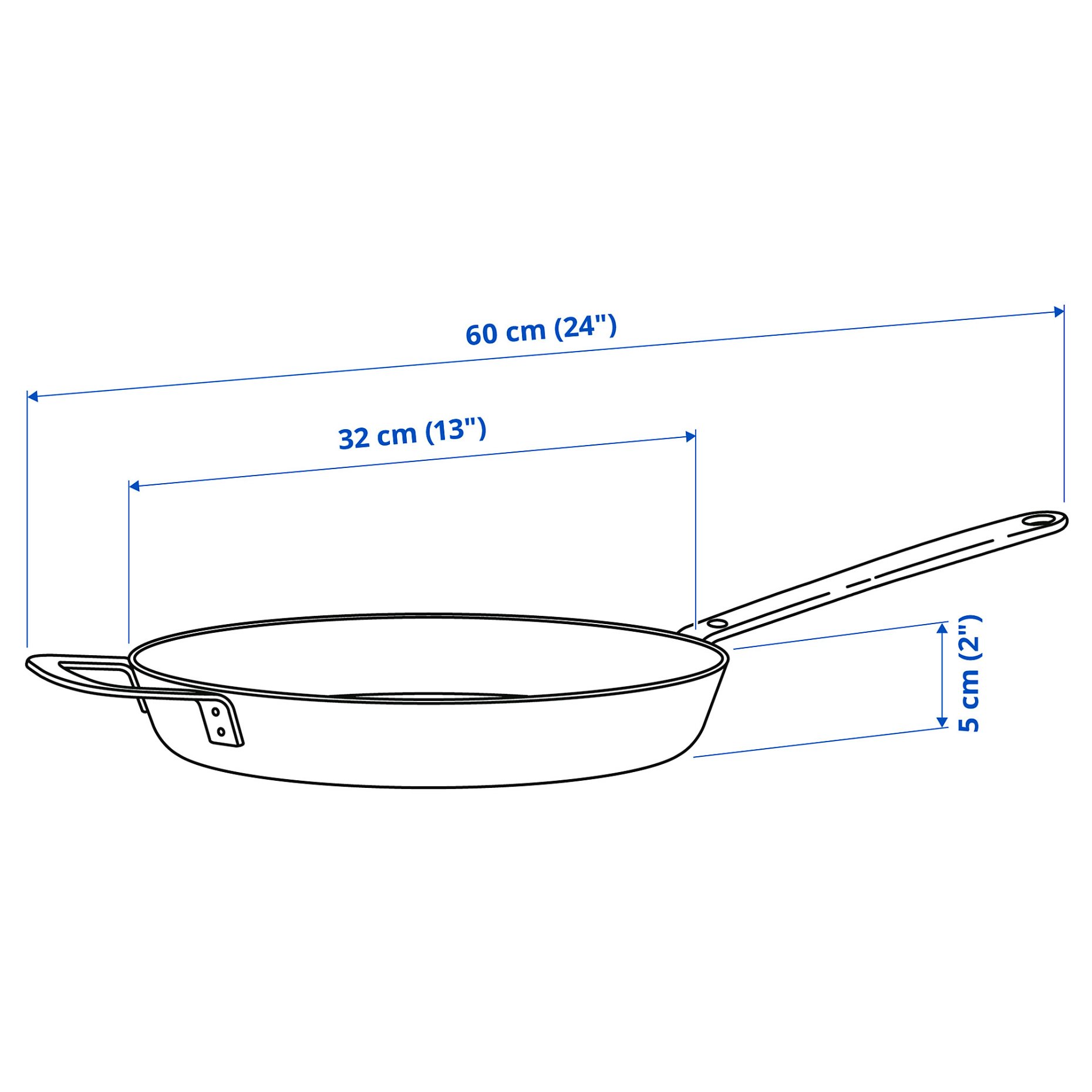 HEMKOMST, frying pan/non-stick coating, 32 cm, 405.801.01