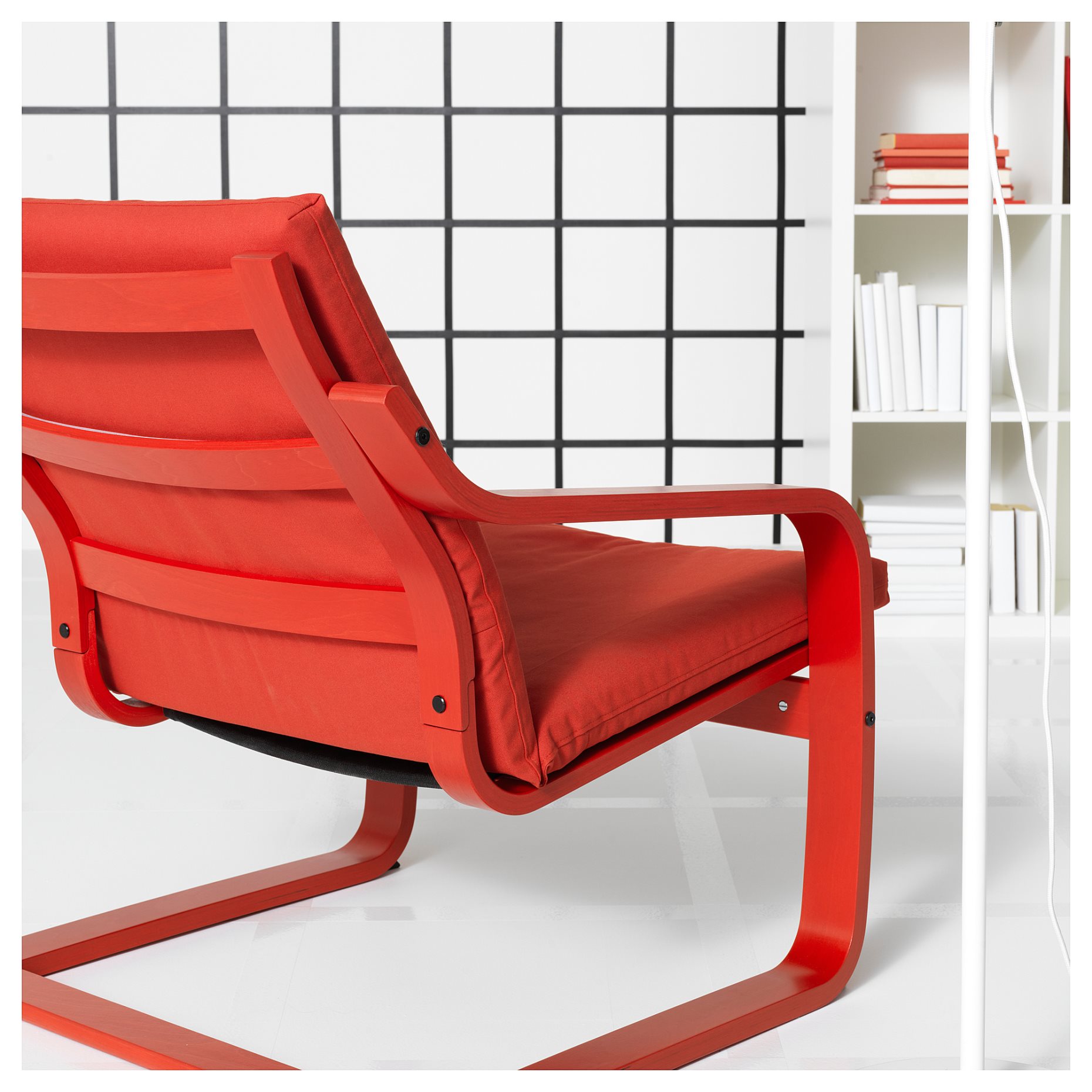 POÄNG, armchair frame with low back, 405.821.95