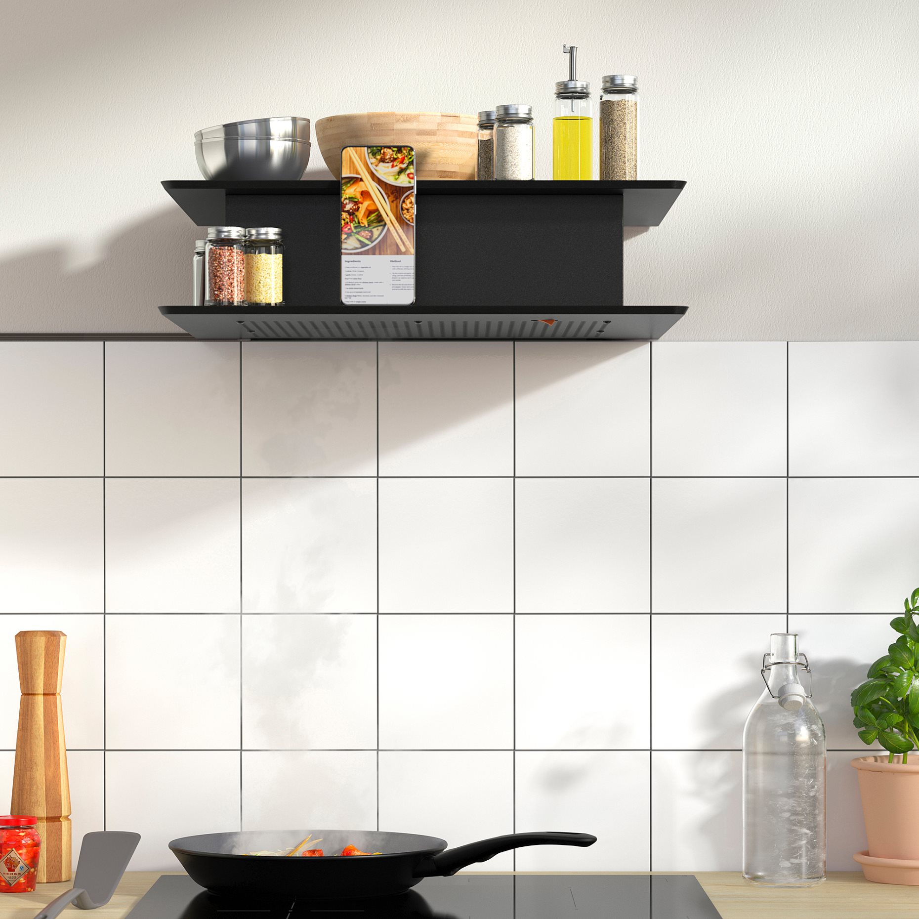 VIGGBO, απορροφητήρας τοίχου/IKEA 300, 52 cm, 405.931.32