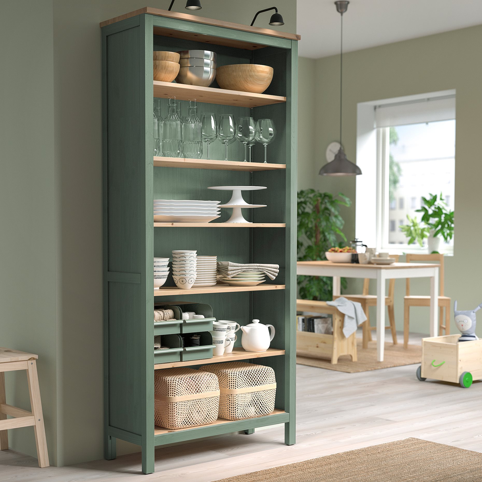 HEMNES, βιβλιοθήκη, 90x197 cm, 405.961.59